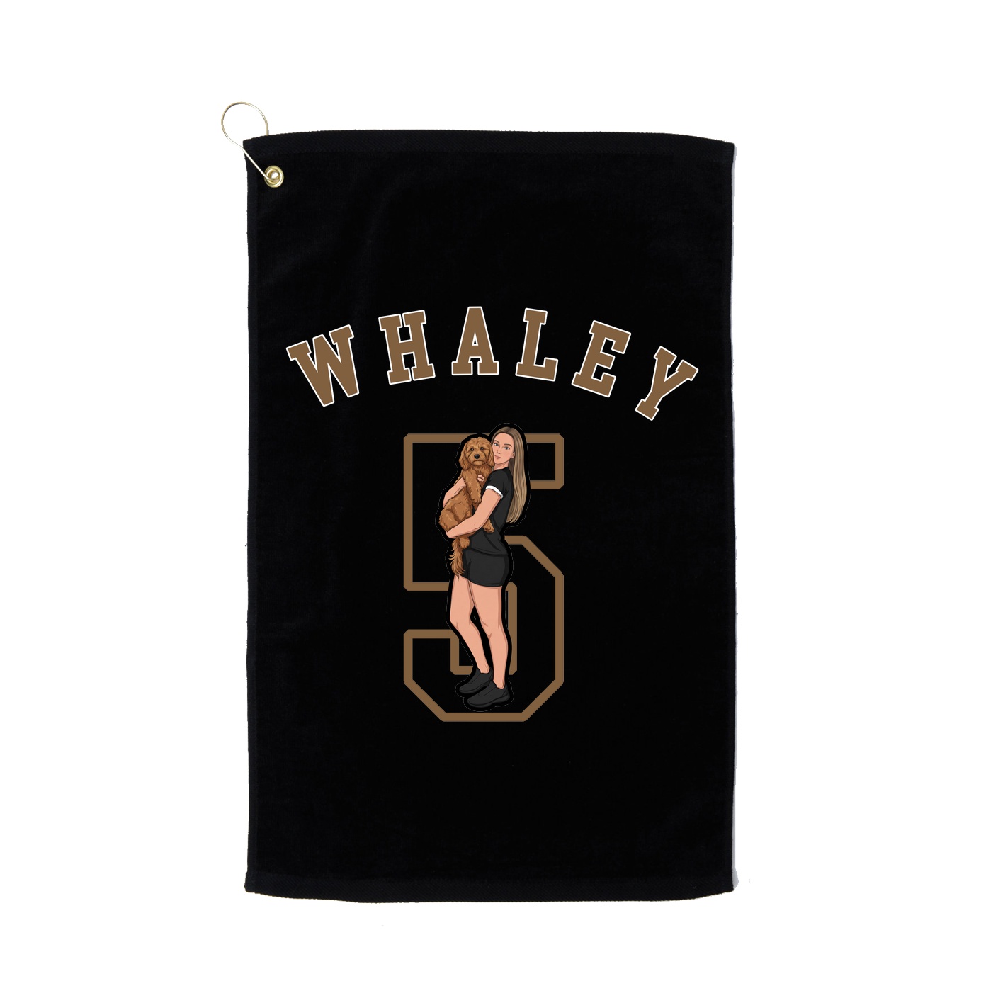 Golf Towel — Shirsey Arch in Black