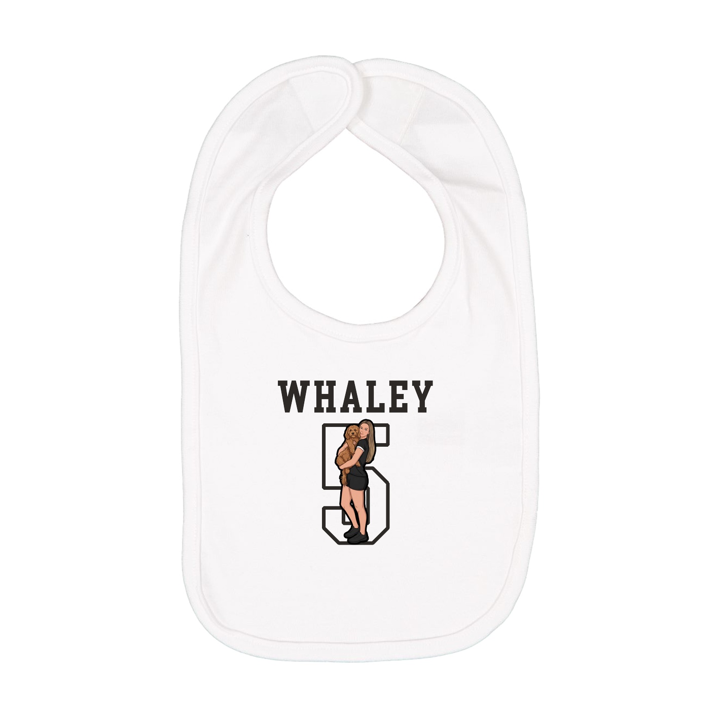Infant Bib — Shirsey in White