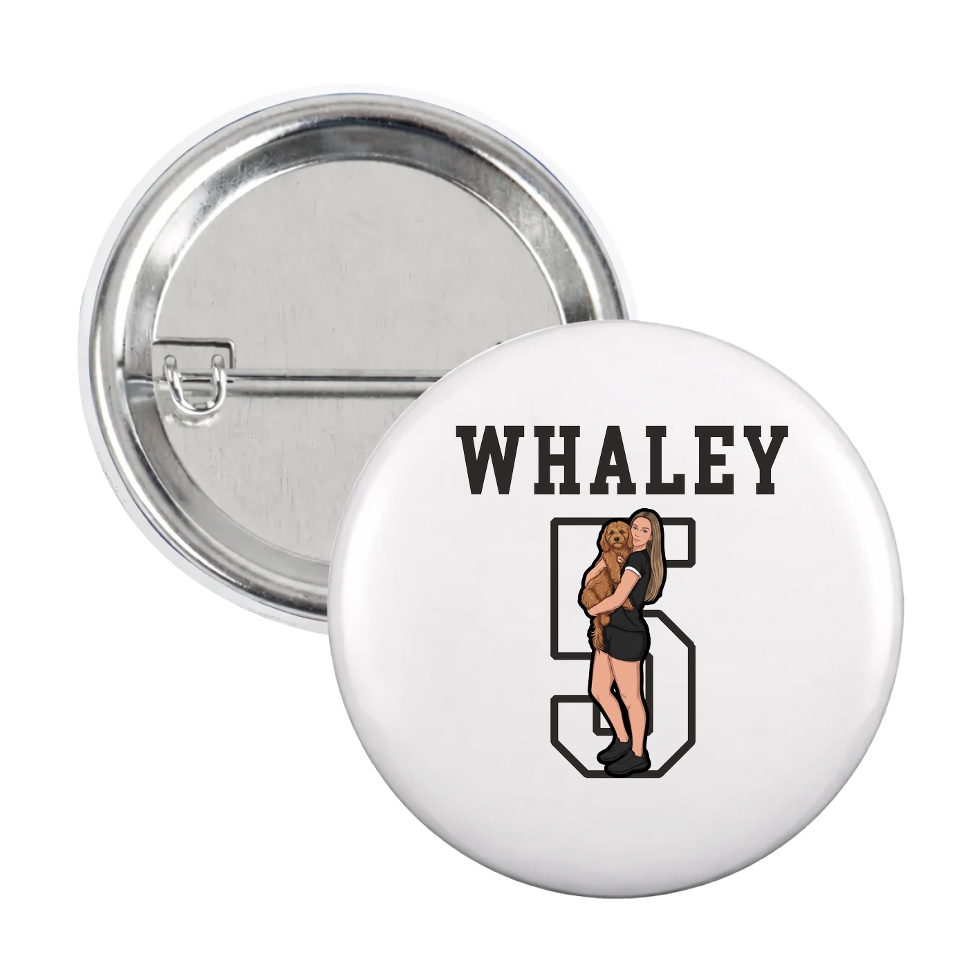 Game Day Button — Shirsey in White