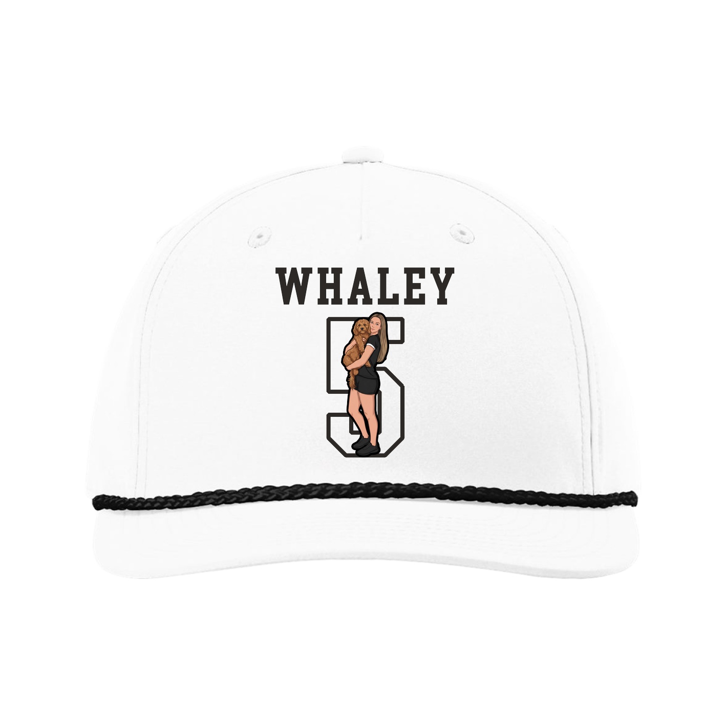 Five-Panel Classic Rope Cap — Shirsey in White
