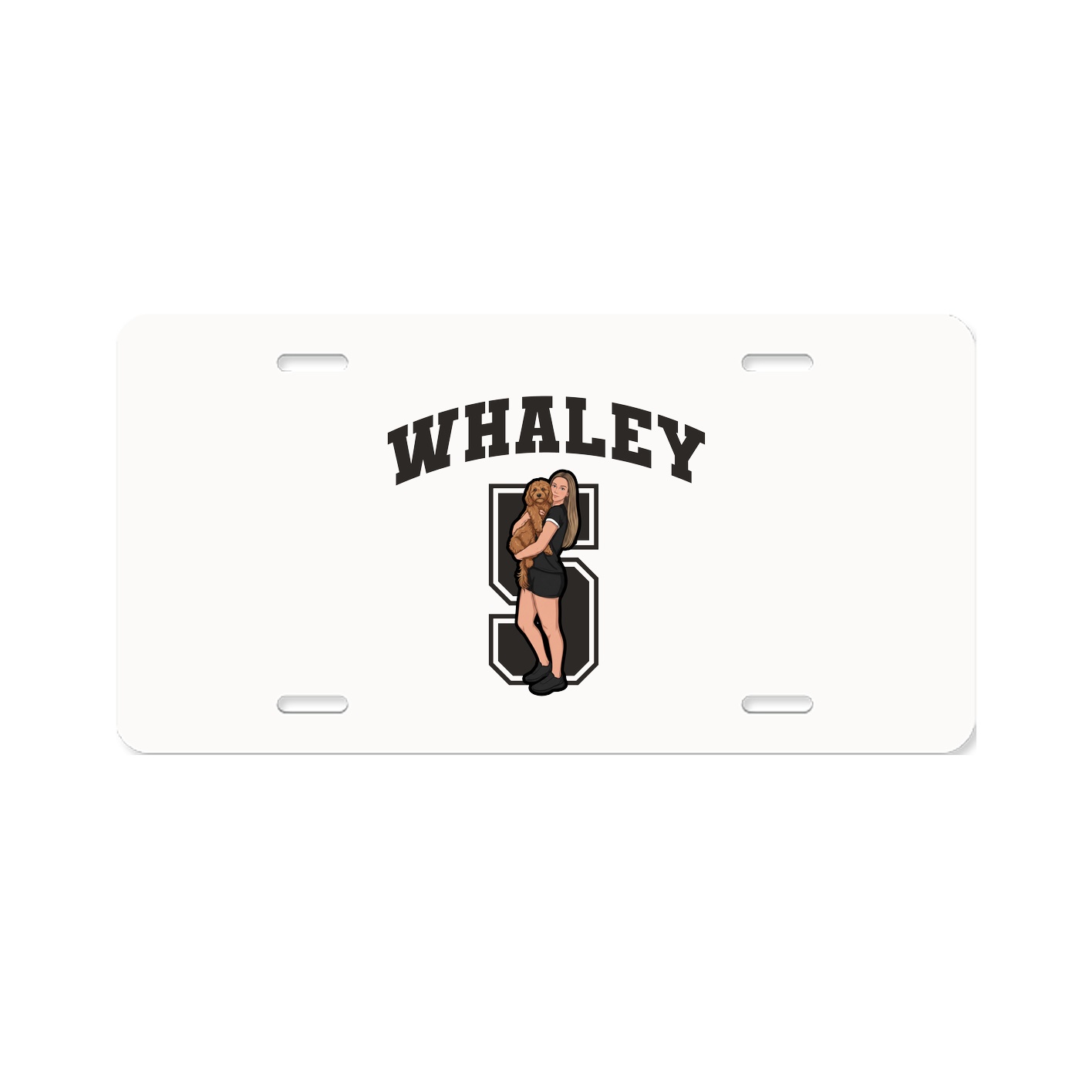 License Plate — Number in Classic