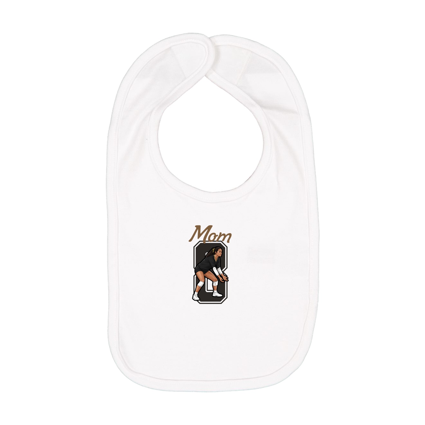Infant Bib — Mothers Day Shirsey in White