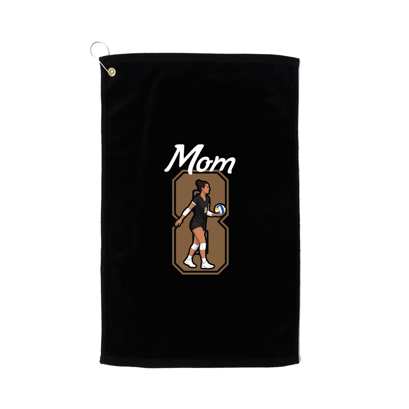 Golf Towel — Mothers Day Shirsey in Black