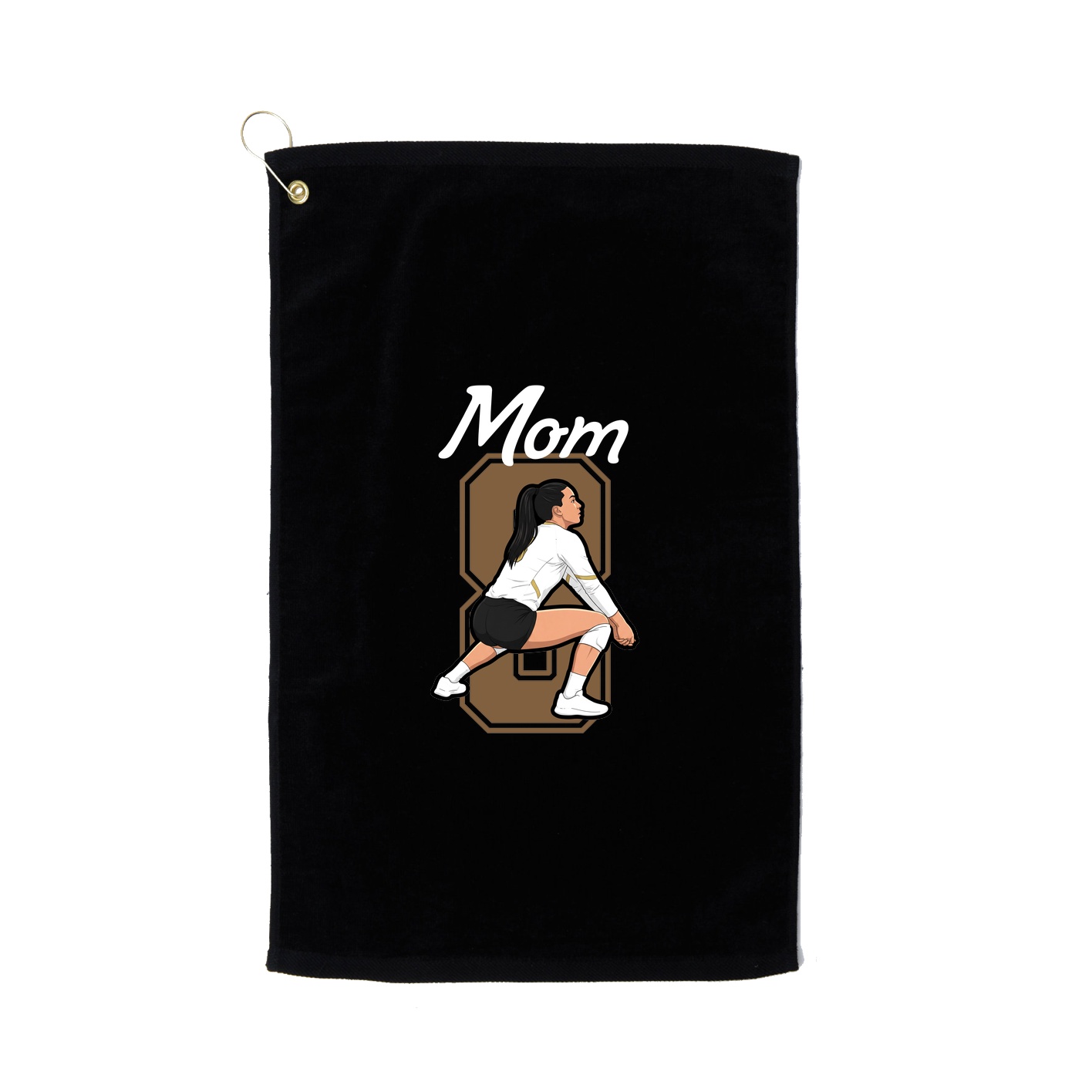 Golf Towel — Mothers Day Shirsey in Black