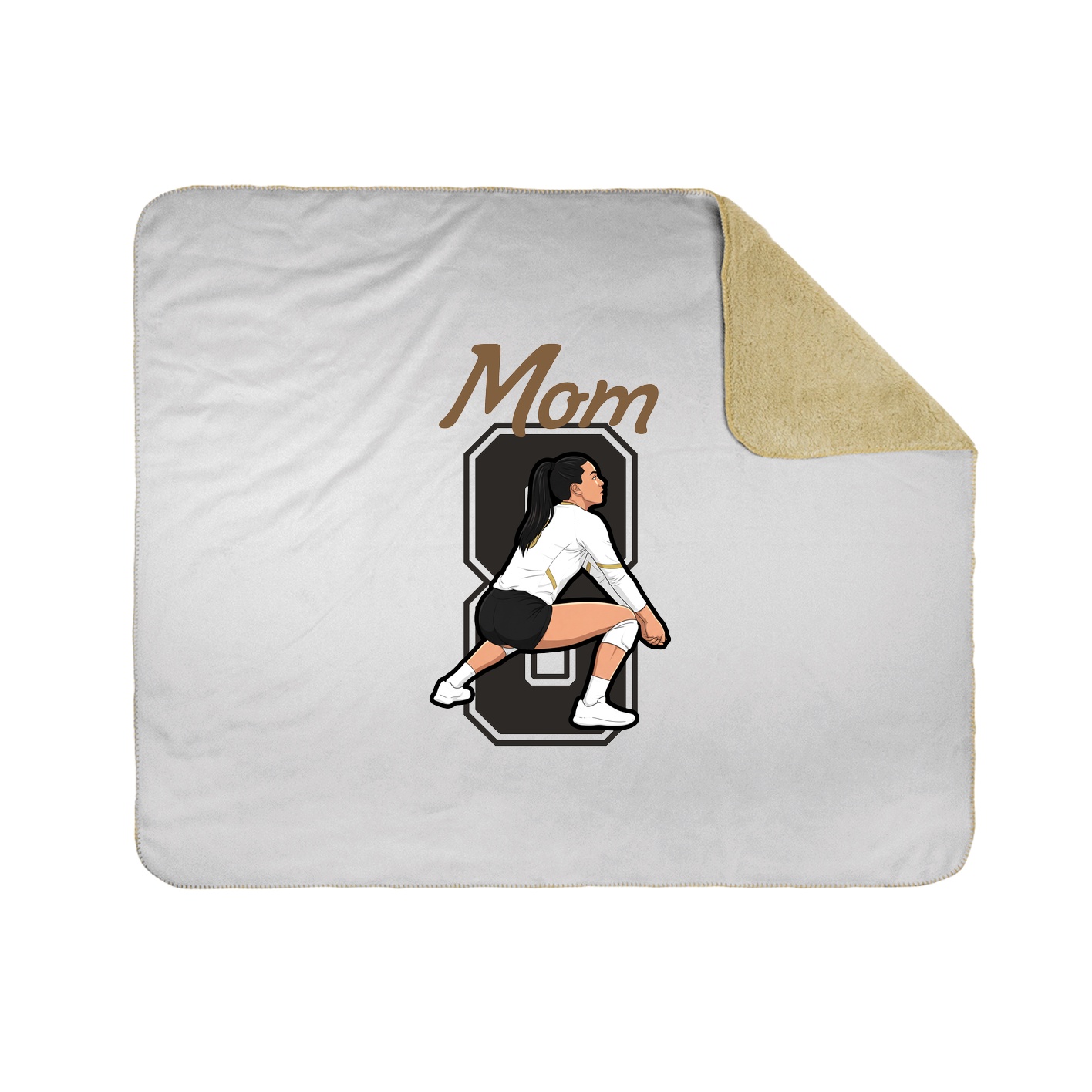 Throw Blanket — Mothers Day Shirsey in White