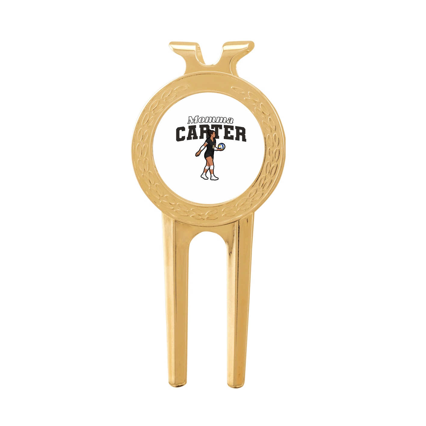 Divot Tool with Ball Marker — Mothers Day Block in Classic