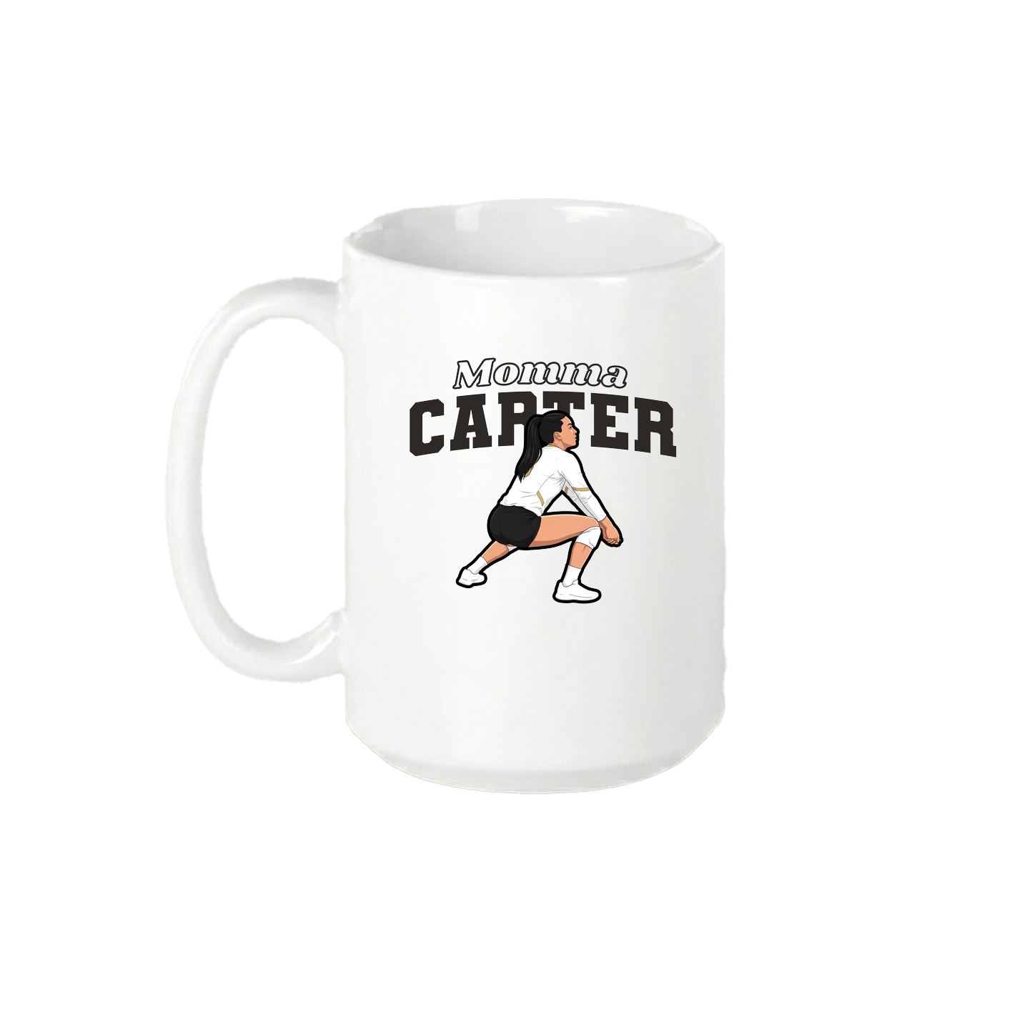 15oz Coffee Mug — Mothers Day Block in White