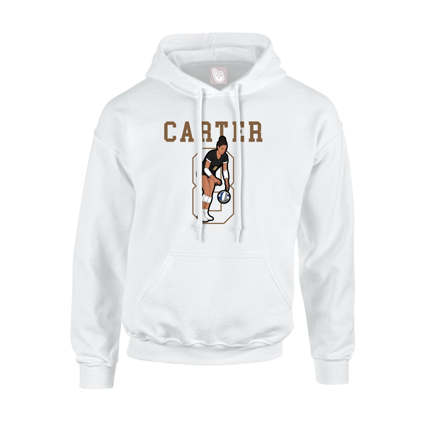 Hoodie — Shirsey in White