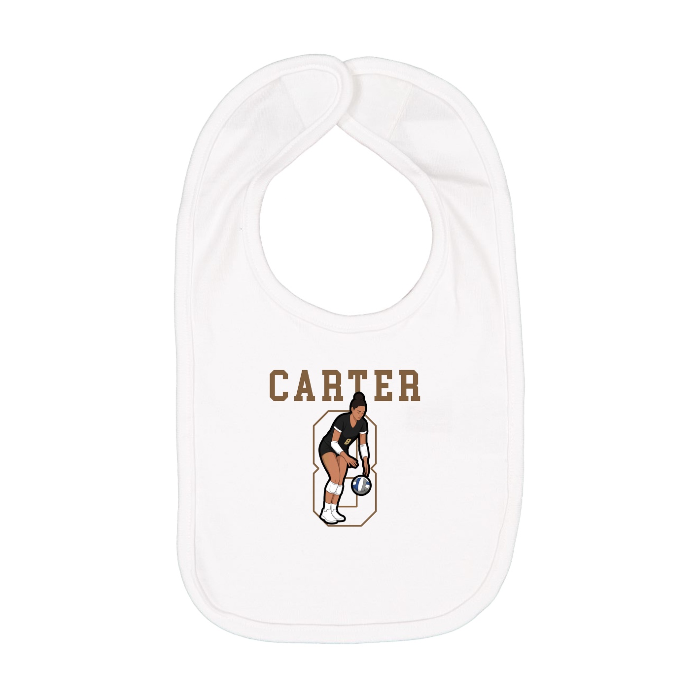 Infant Bib — Shirsey in White