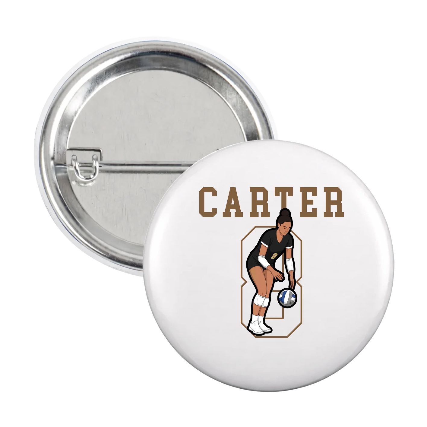 Game Day Button — Shirsey in White