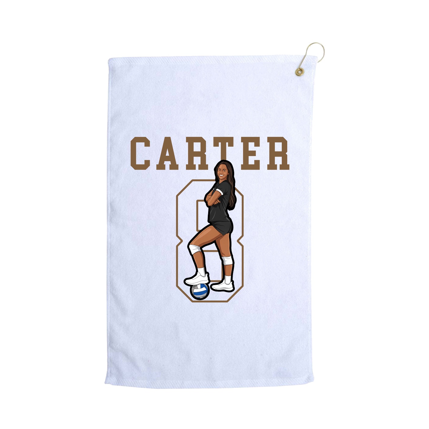 Golf Towel — Shirsey in White