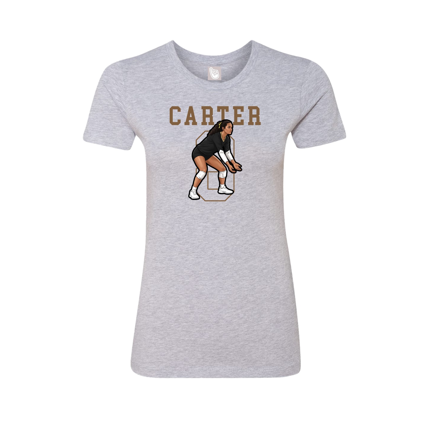 Fitted Women's Tee — Shirsey in Grey