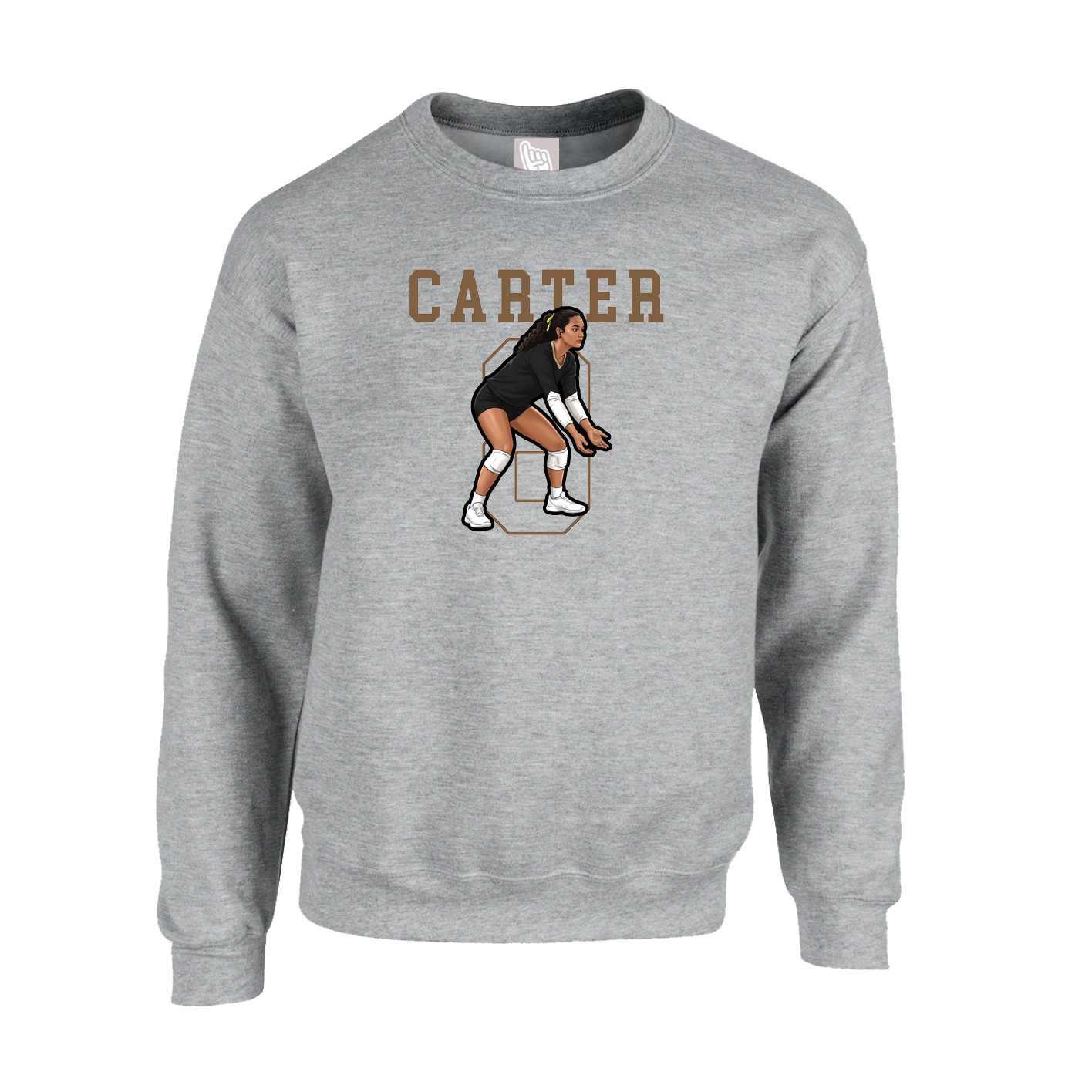 Fleece Crew — Shirsey in Grey