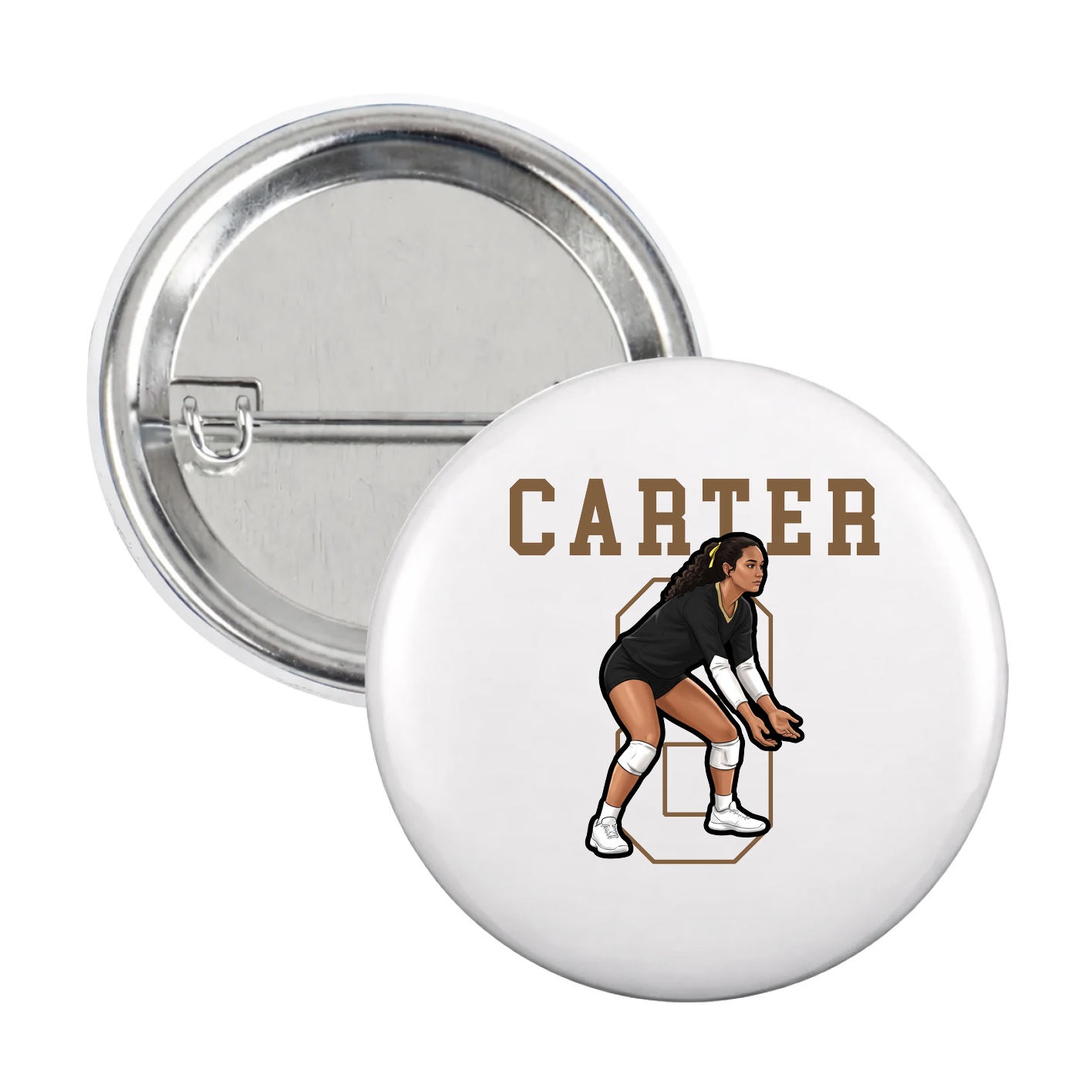 Game Day Button — Shirsey in White