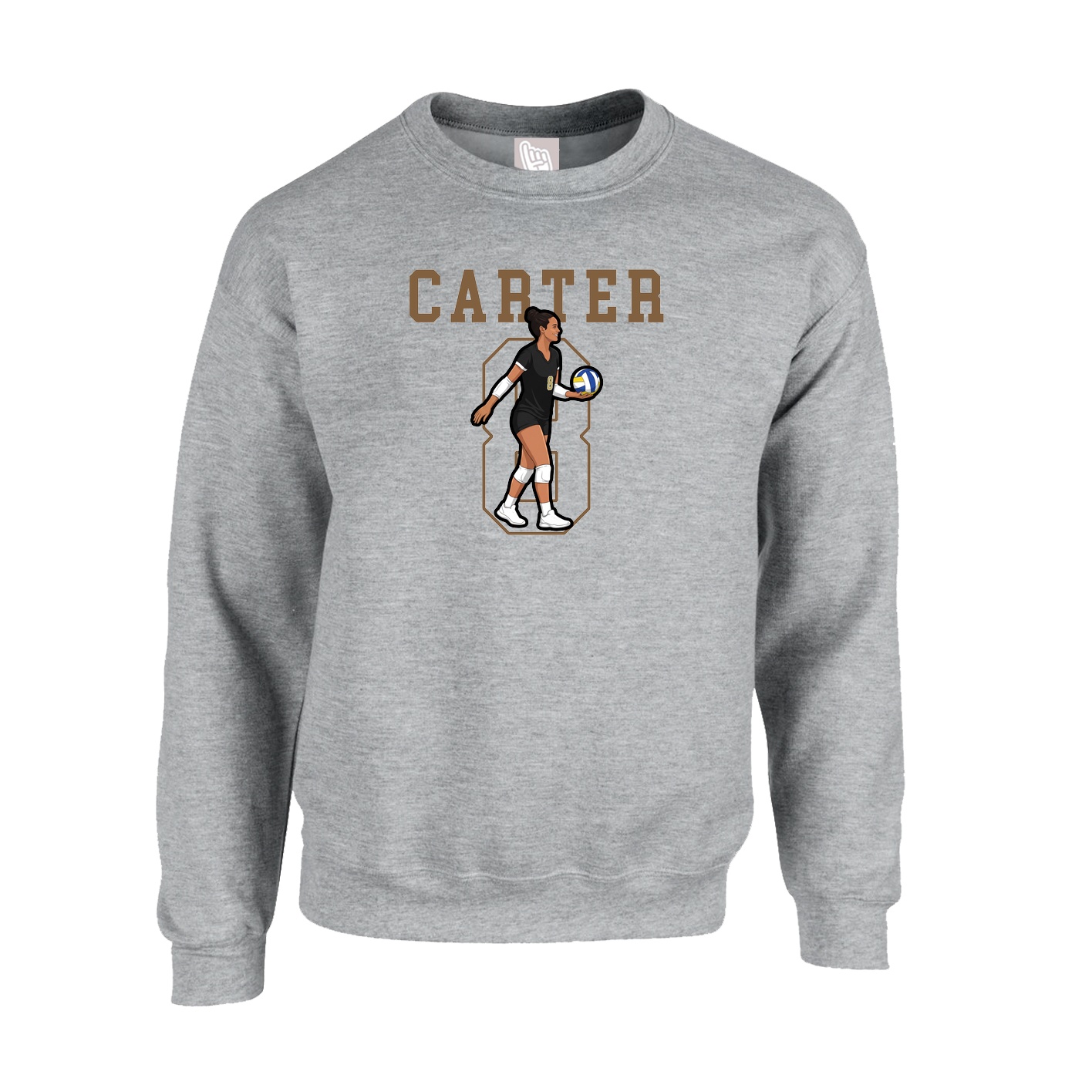 Fleece Crew — Shirsey in Grey