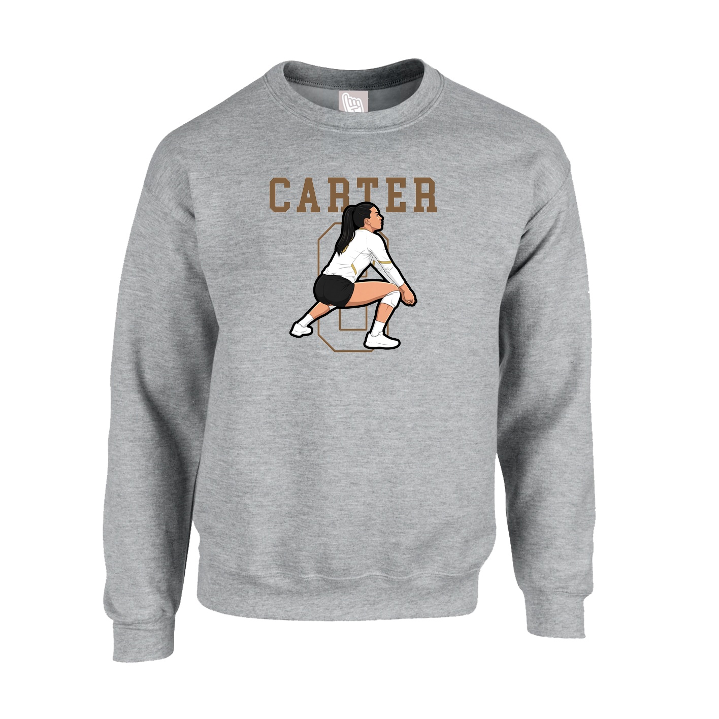 Fleece Crew — Shirsey in Grey
