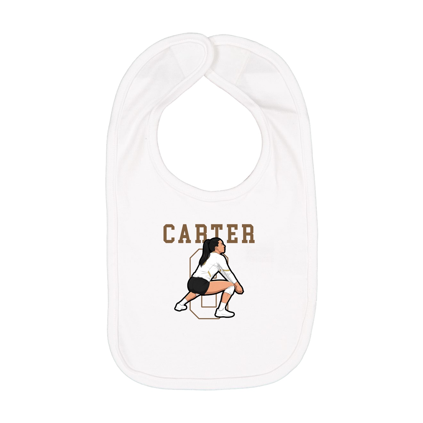 Infant Bib — Shirsey in White