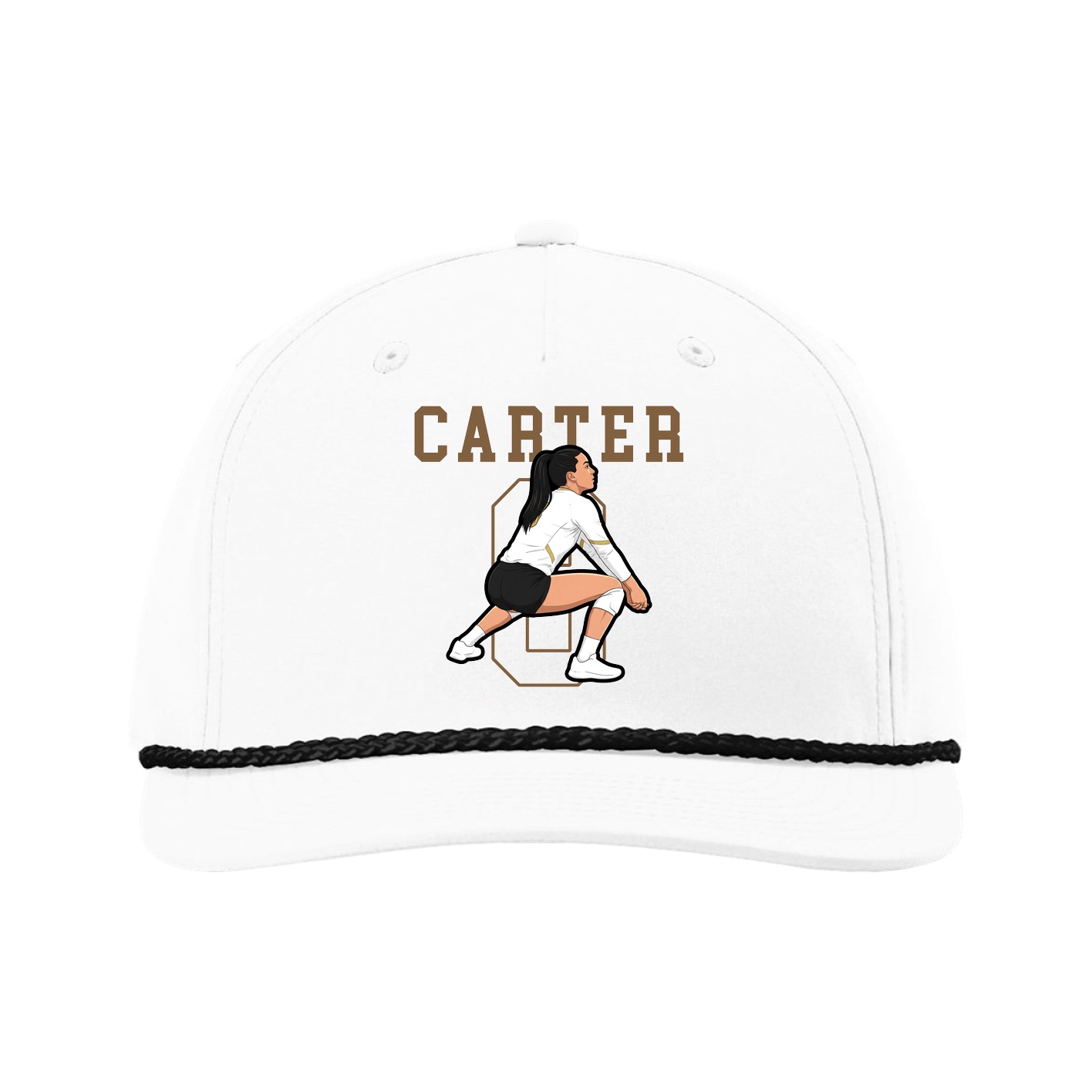 Five-Panel Classic Rope Cap — Shirsey in White