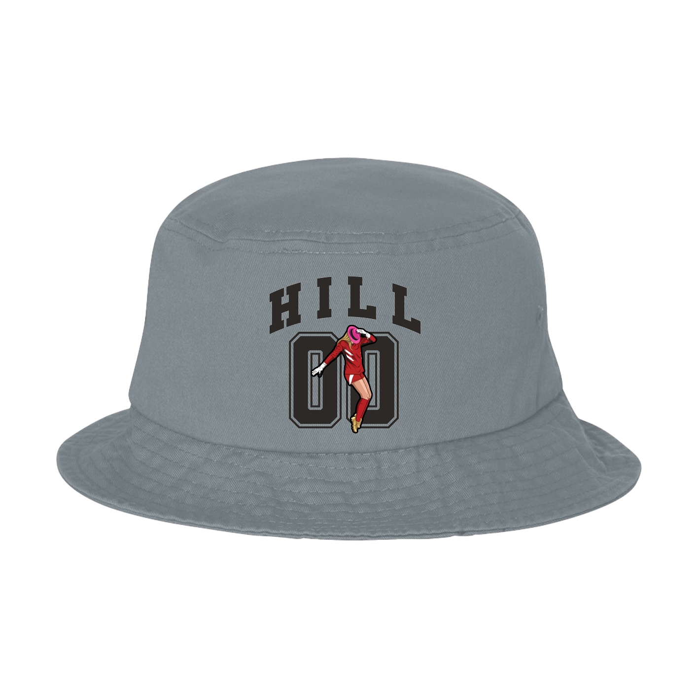 Bucket Cap — Number in Grey