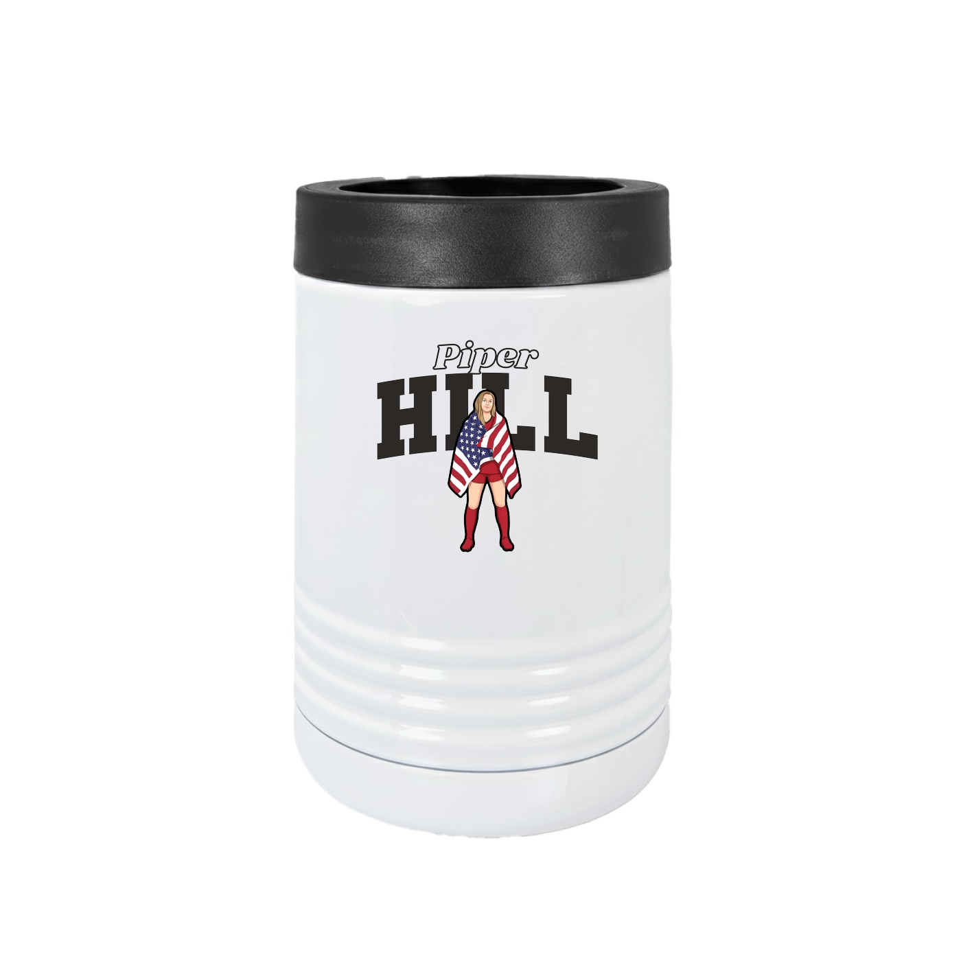 Beverage Holder — Name Arch in White