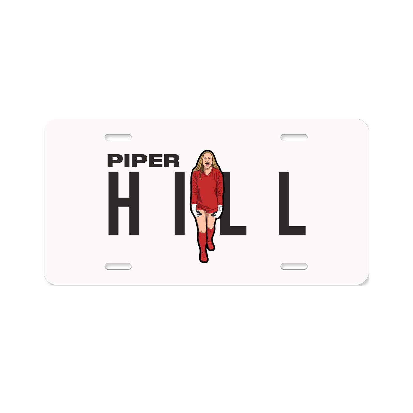 License Plate — Player Name in Classic