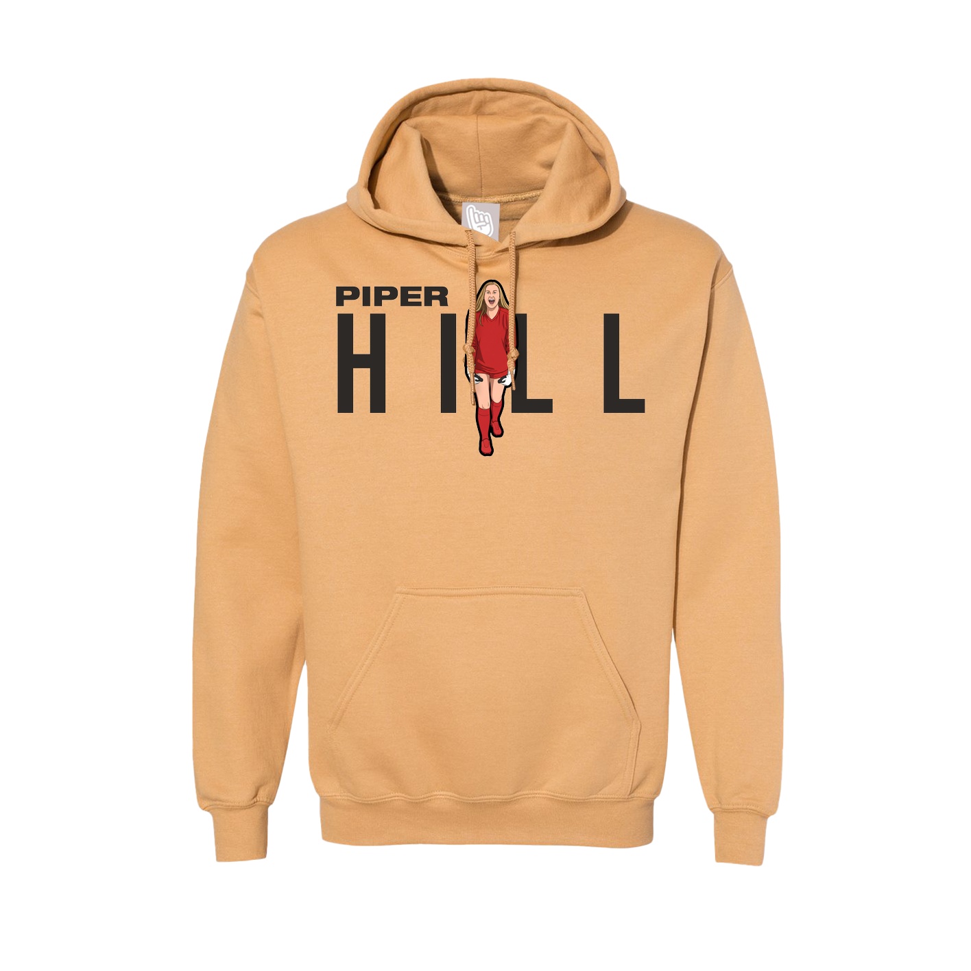 Hoodie — Player Name in Vegas Gold
