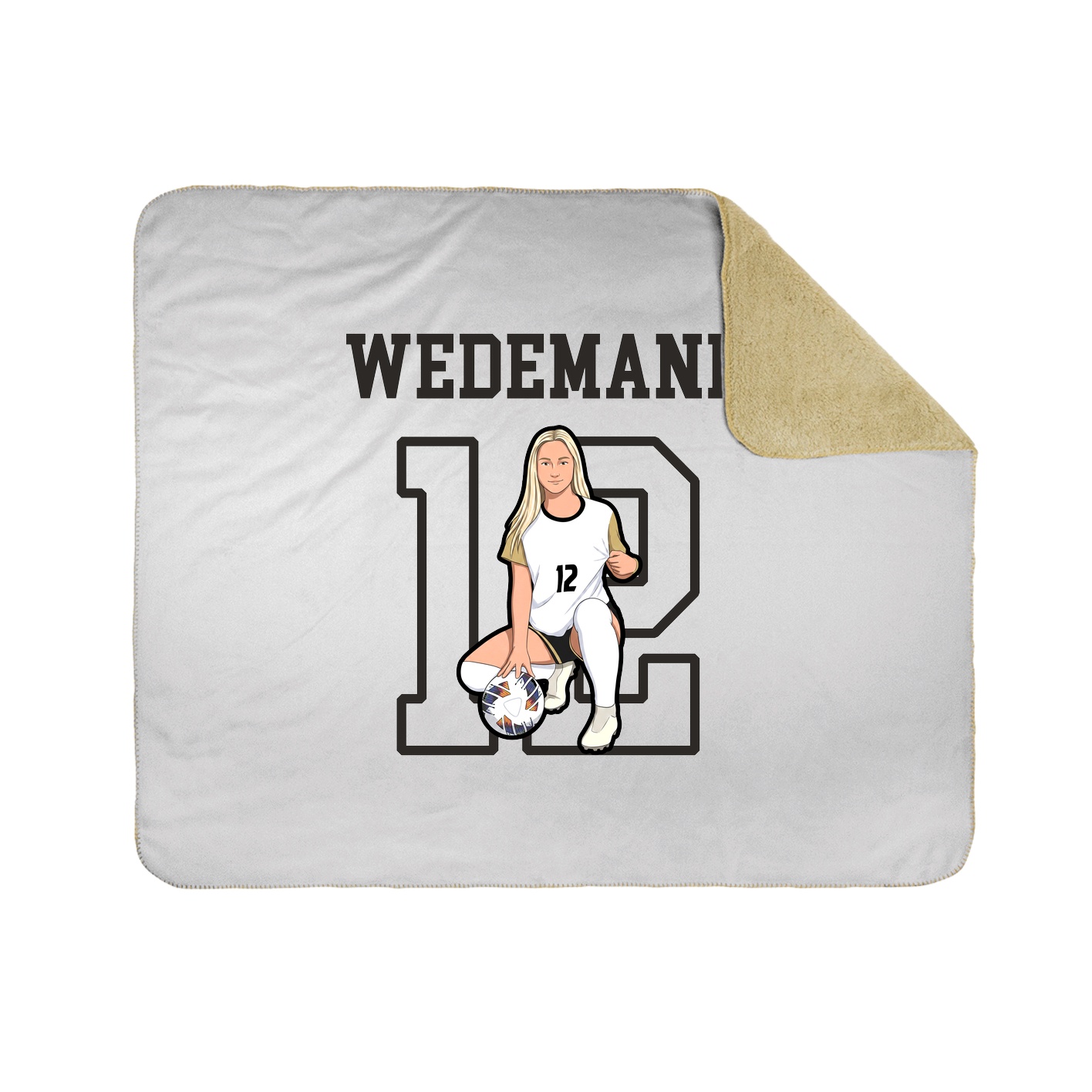 Throw Blanket — Shirsey in White