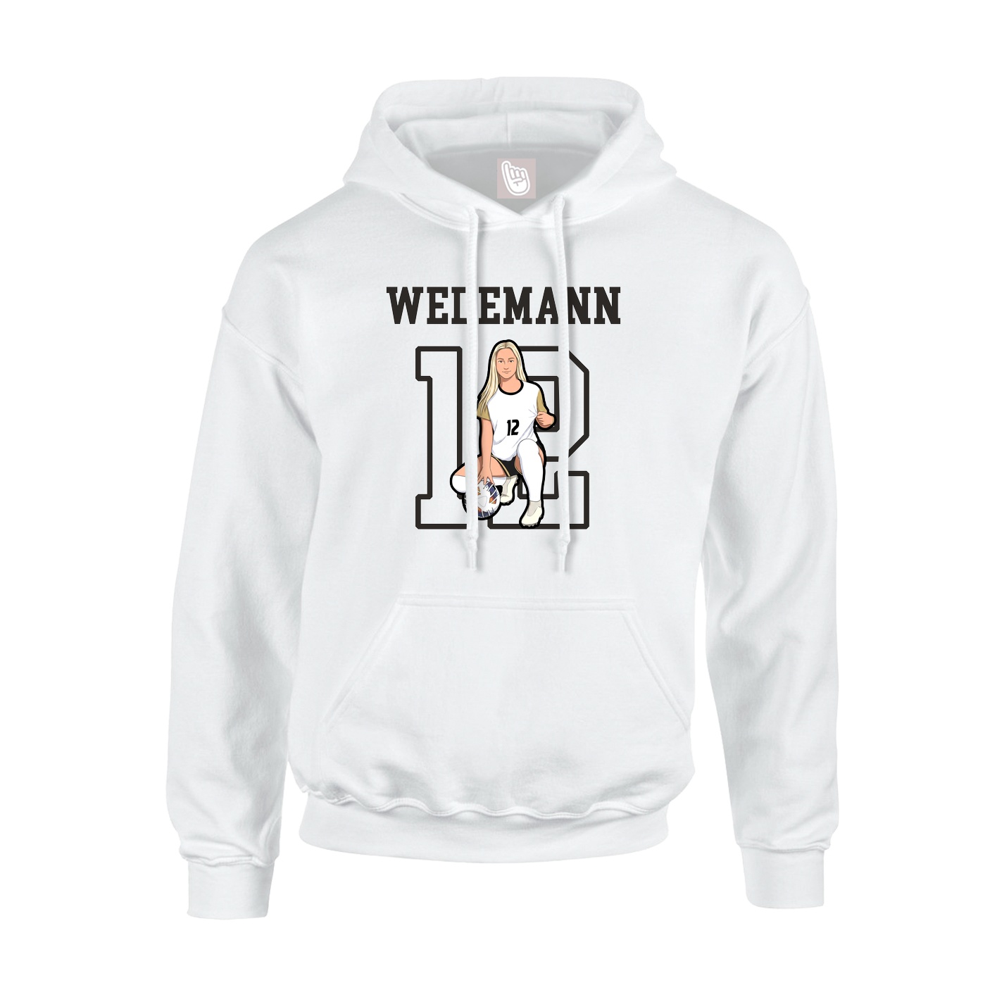 Hoodie — Shirsey in White