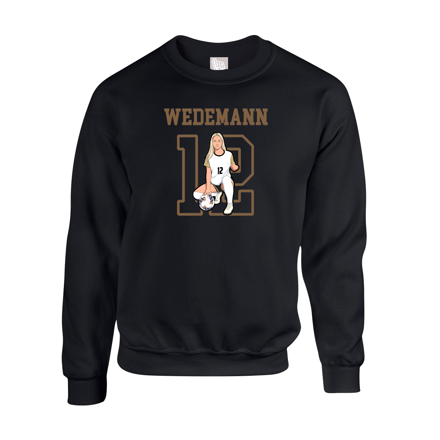 Fleece Crew — Shirsey in Black