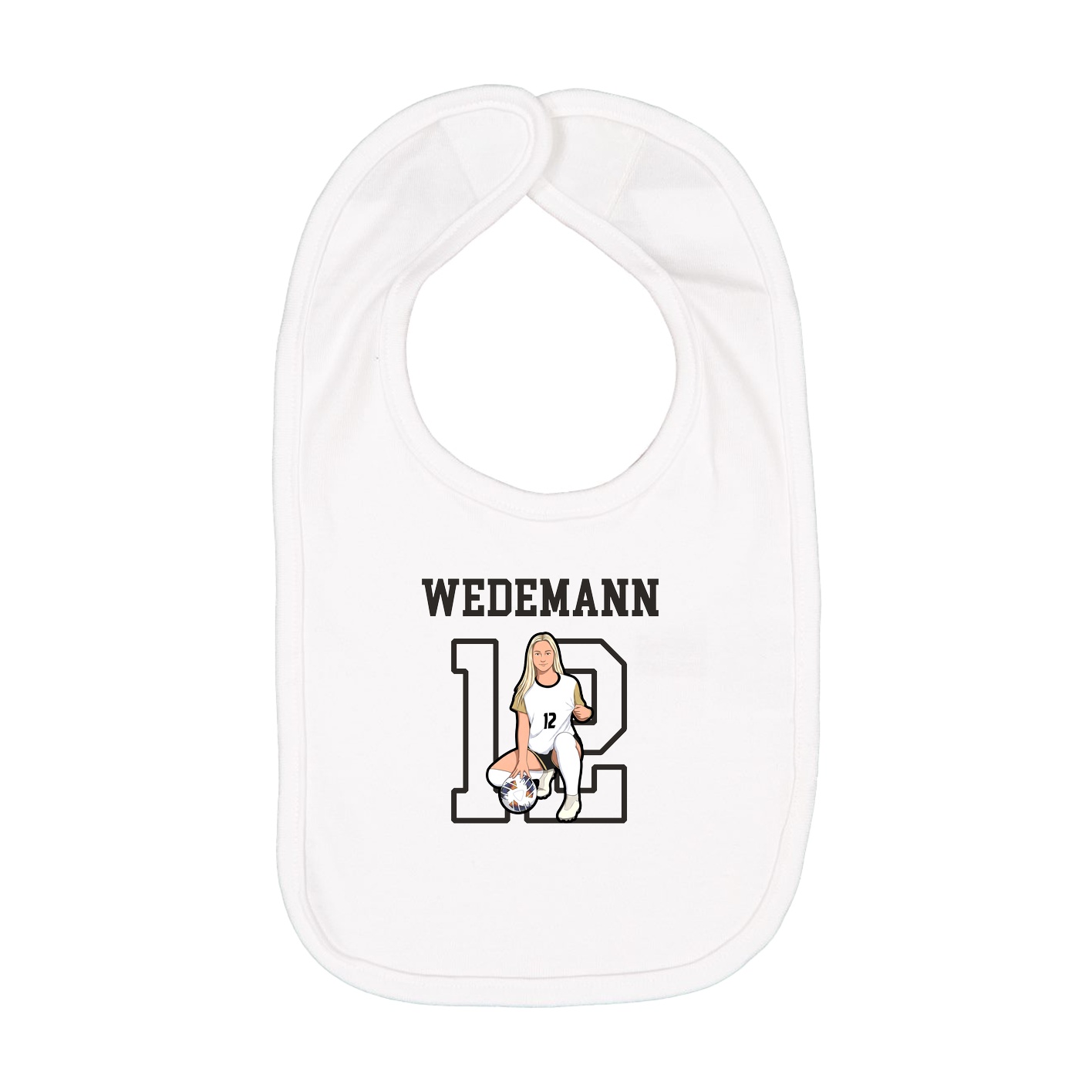 Infant Bib — Shirsey in White