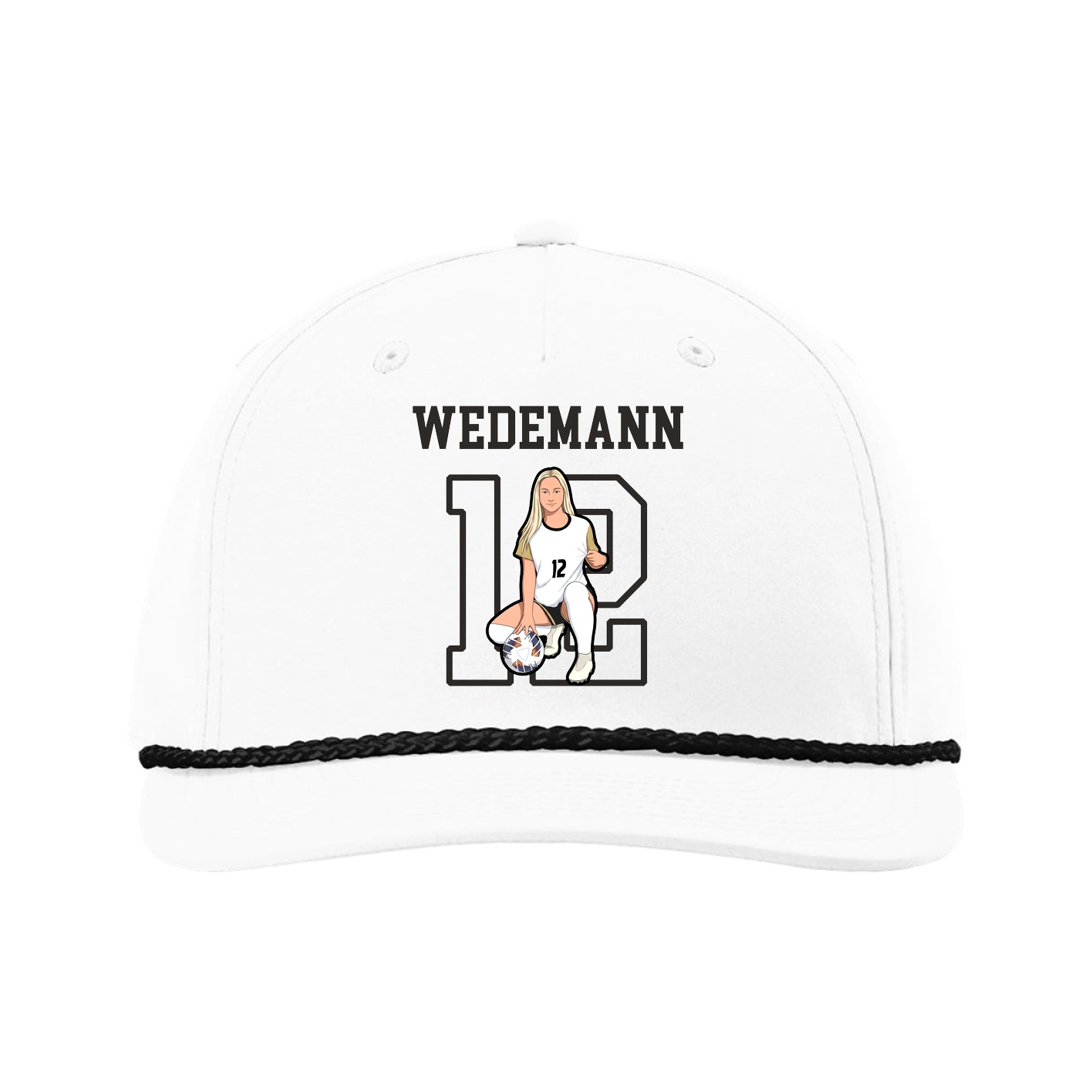 Five-Panel Classic Rope Cap — Shirsey in White