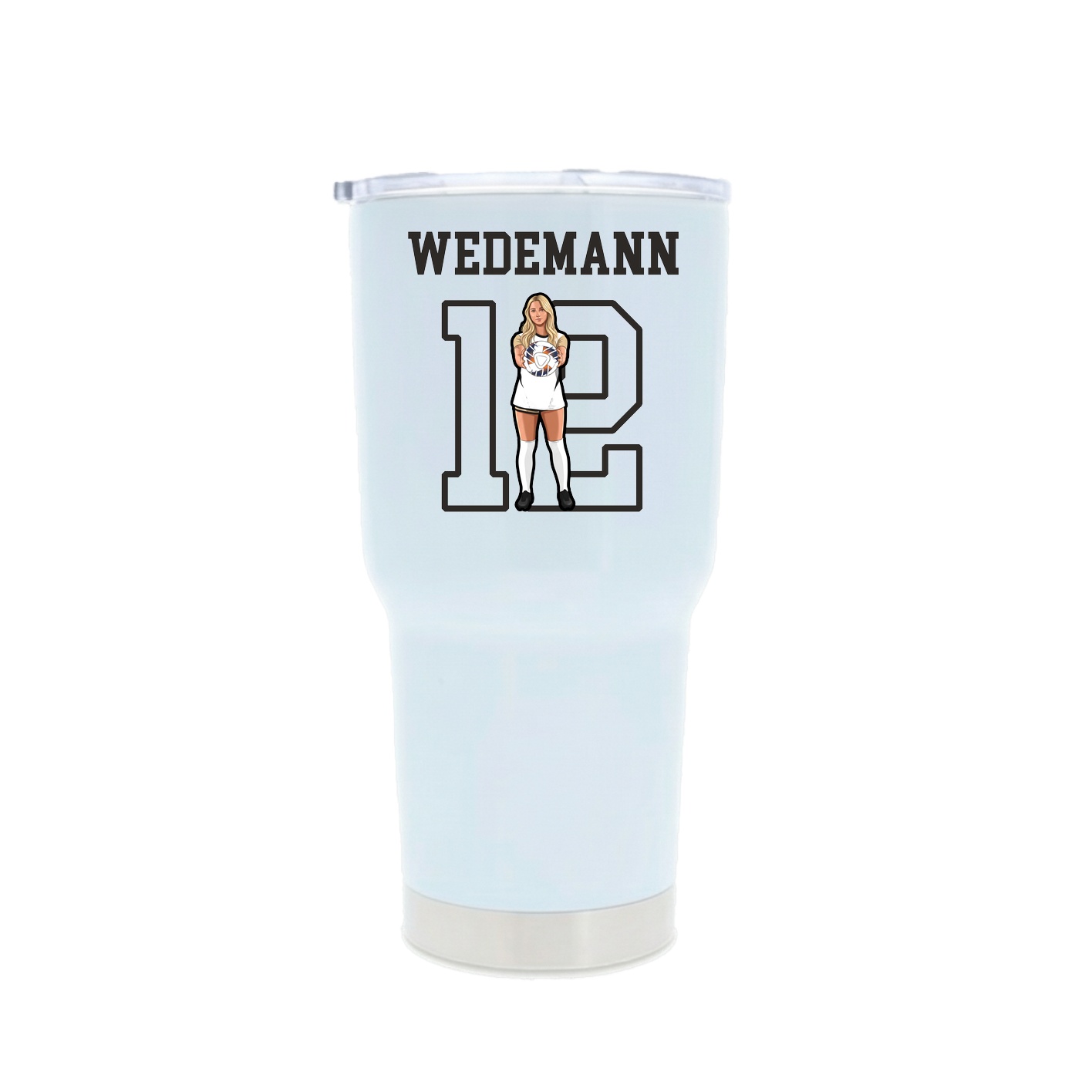 30oz Stainless Steel Tumbler — Shirsey in White
