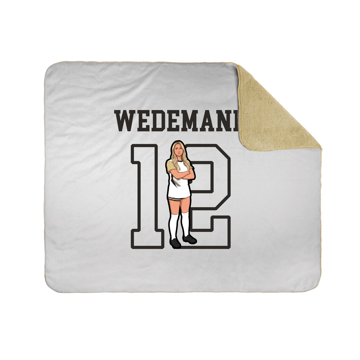 Throw Blanket — Shirsey in White