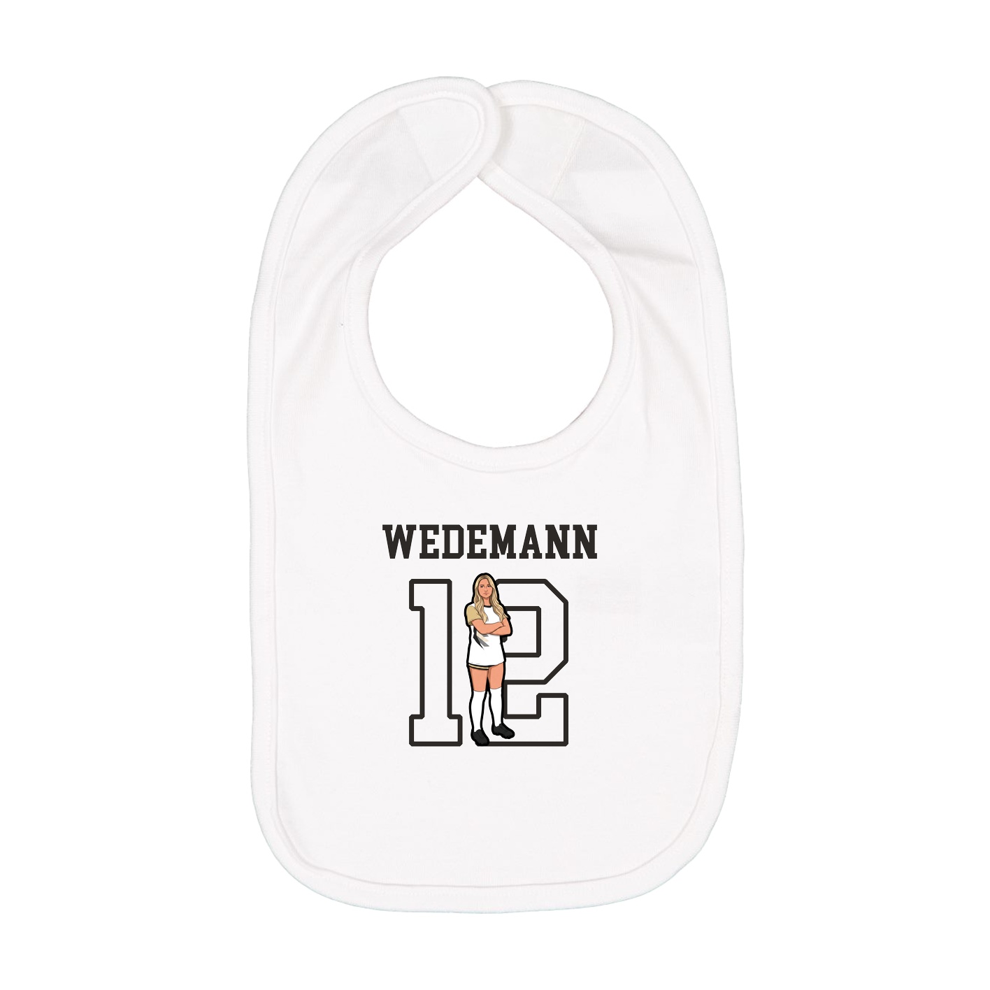 Infant Bib — Shirsey in White