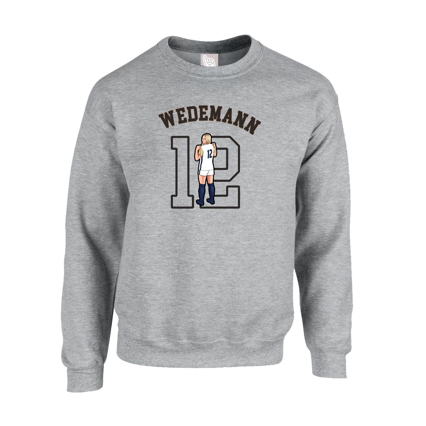 Fleece Crew — Shirsey Arch in Grey