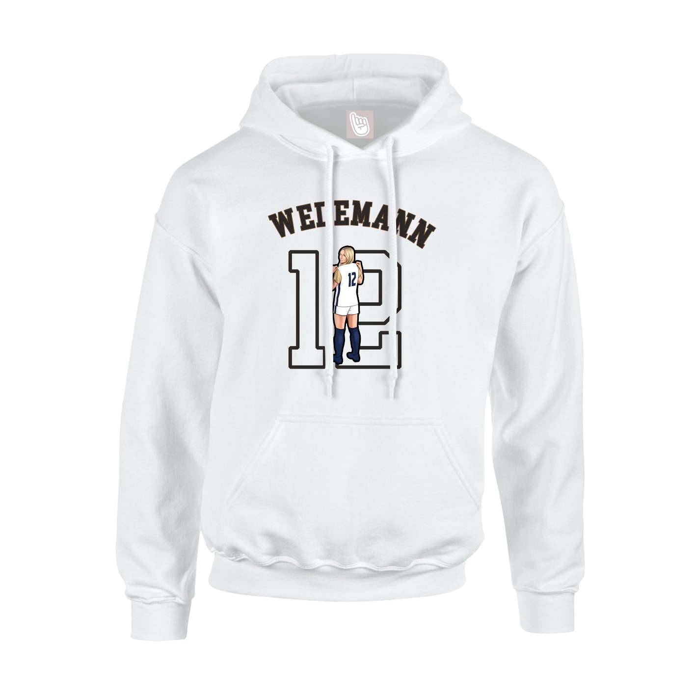 Youth Hoodie — Shirsey Arch in White