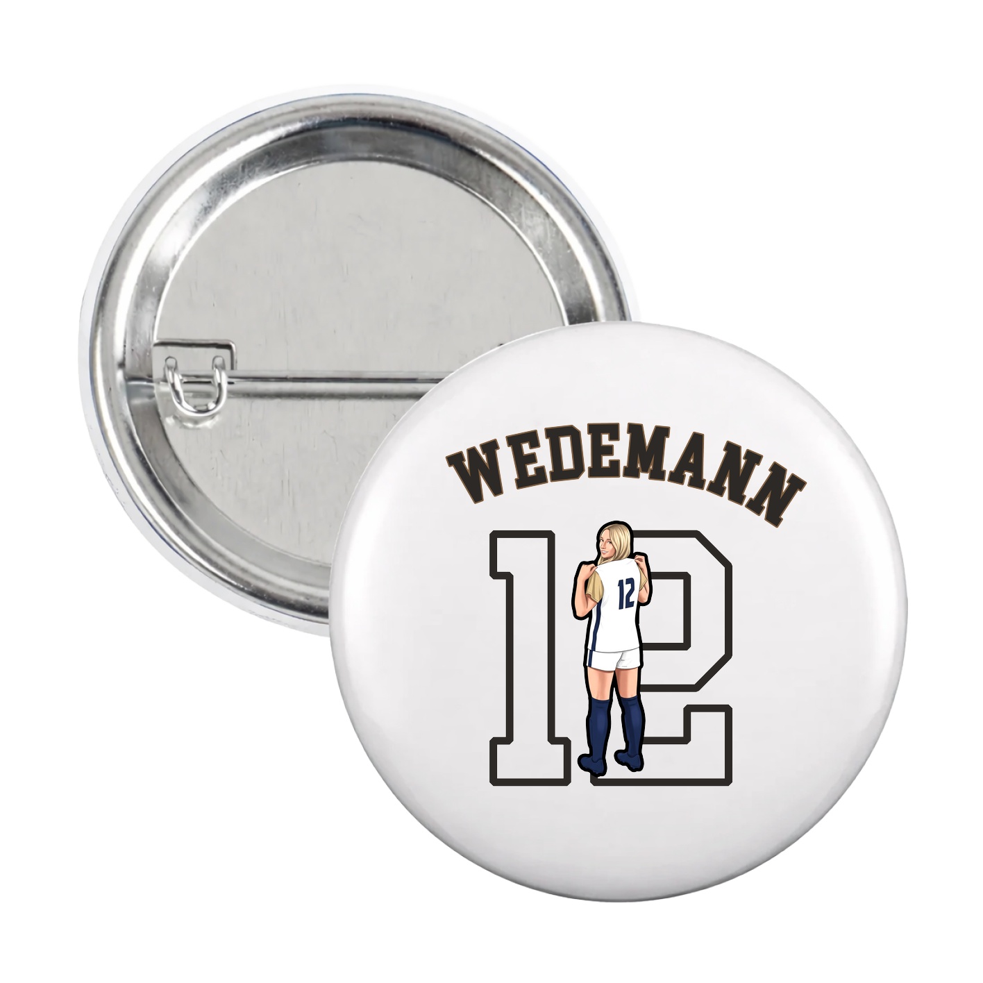 Game Day Button — Shirsey Arch in White