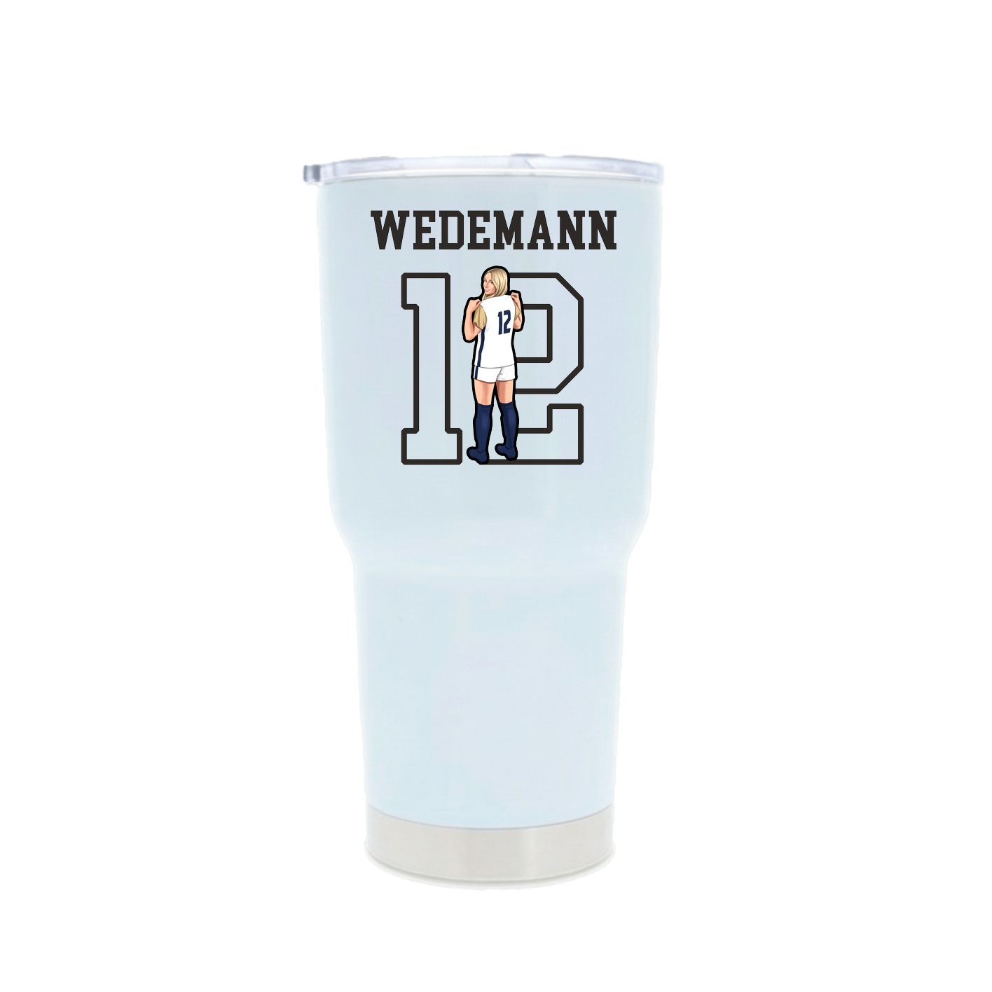 30oz Stainless Steel Tumbler — Shirsey in White