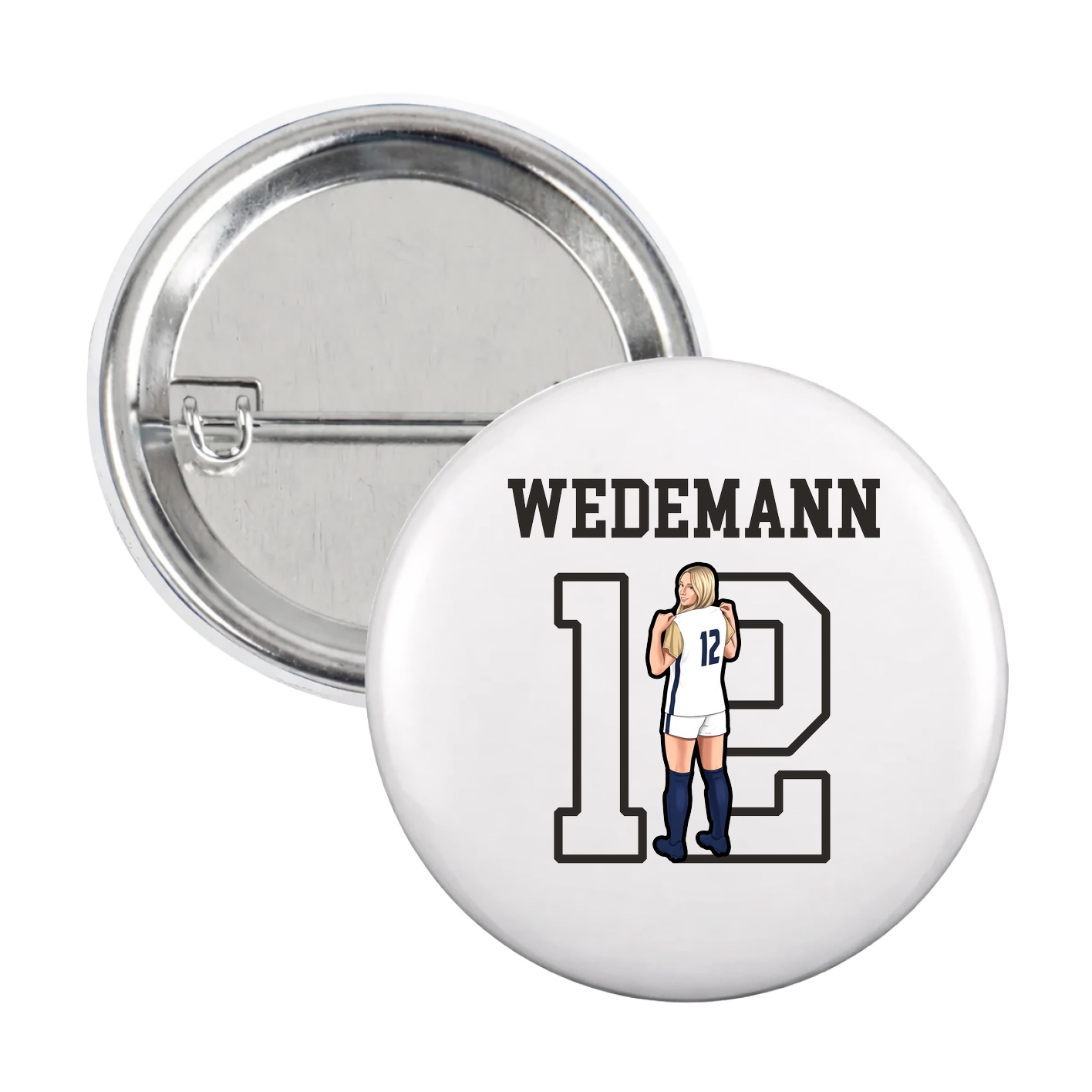 Game Day Button — Shirsey in White
