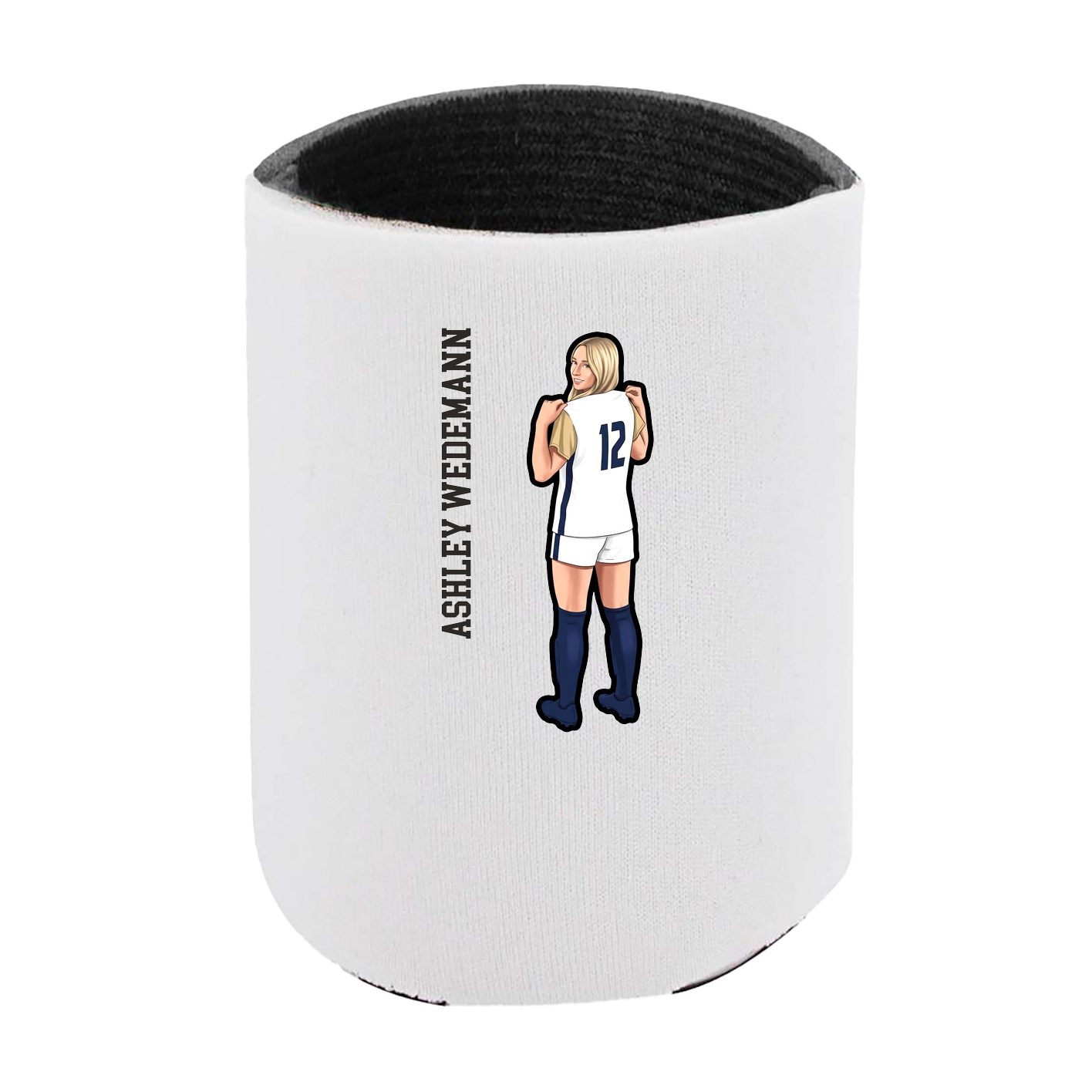 Can Holder — Name Vertical in White