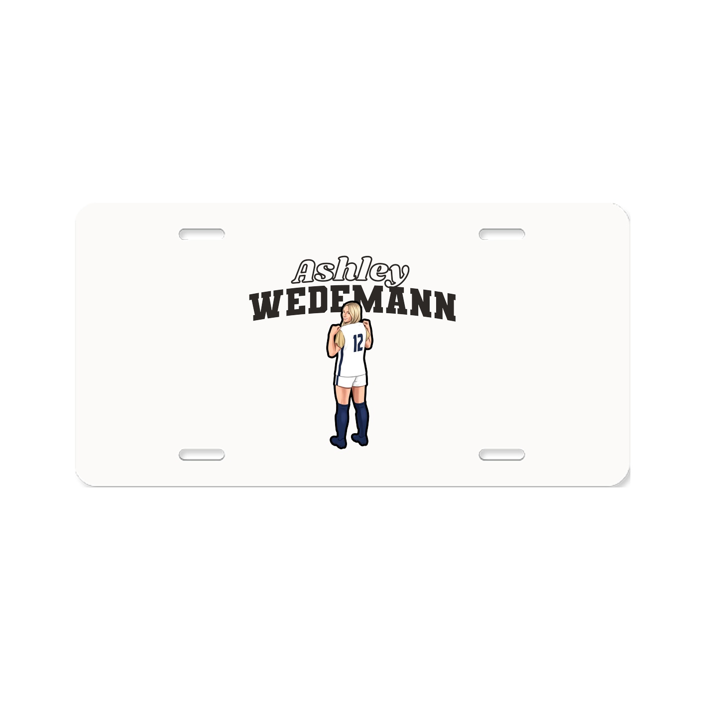 License Plate — Name Arch in Classic