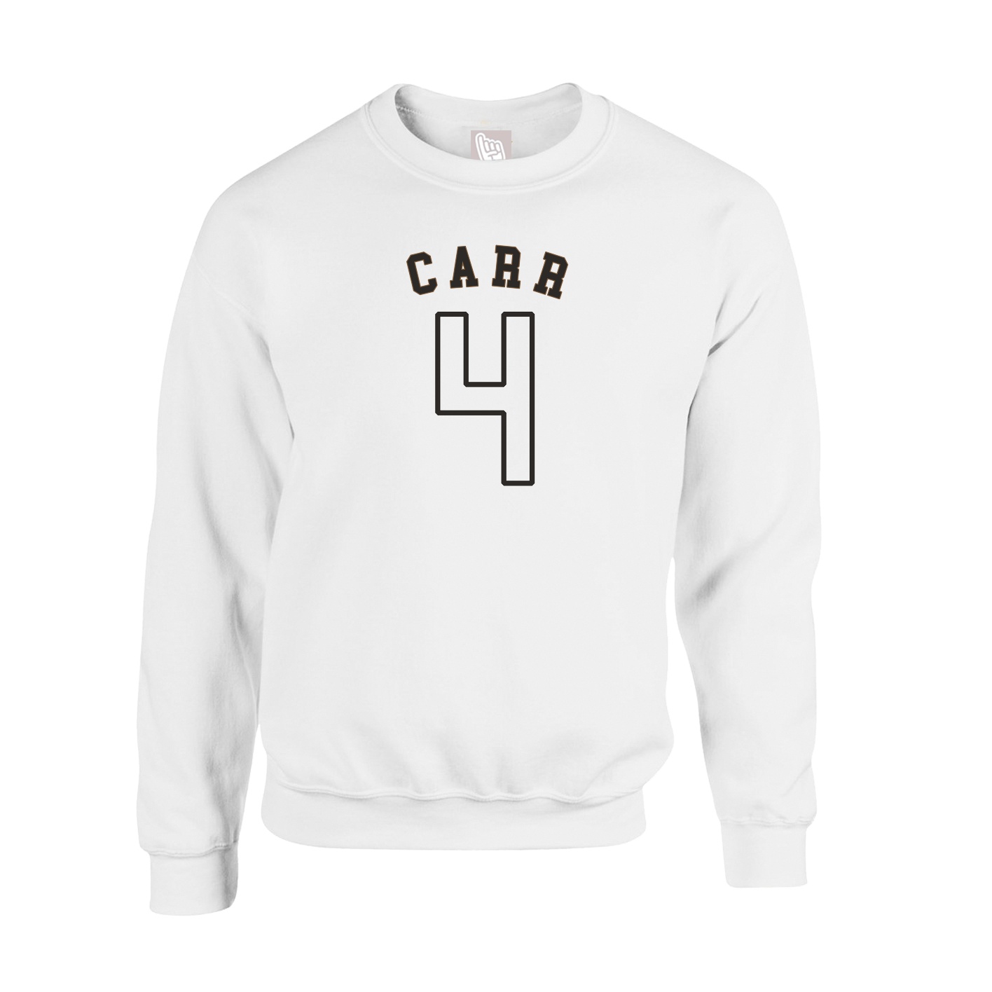 Fleece Crew — Shirsey Arch in White
