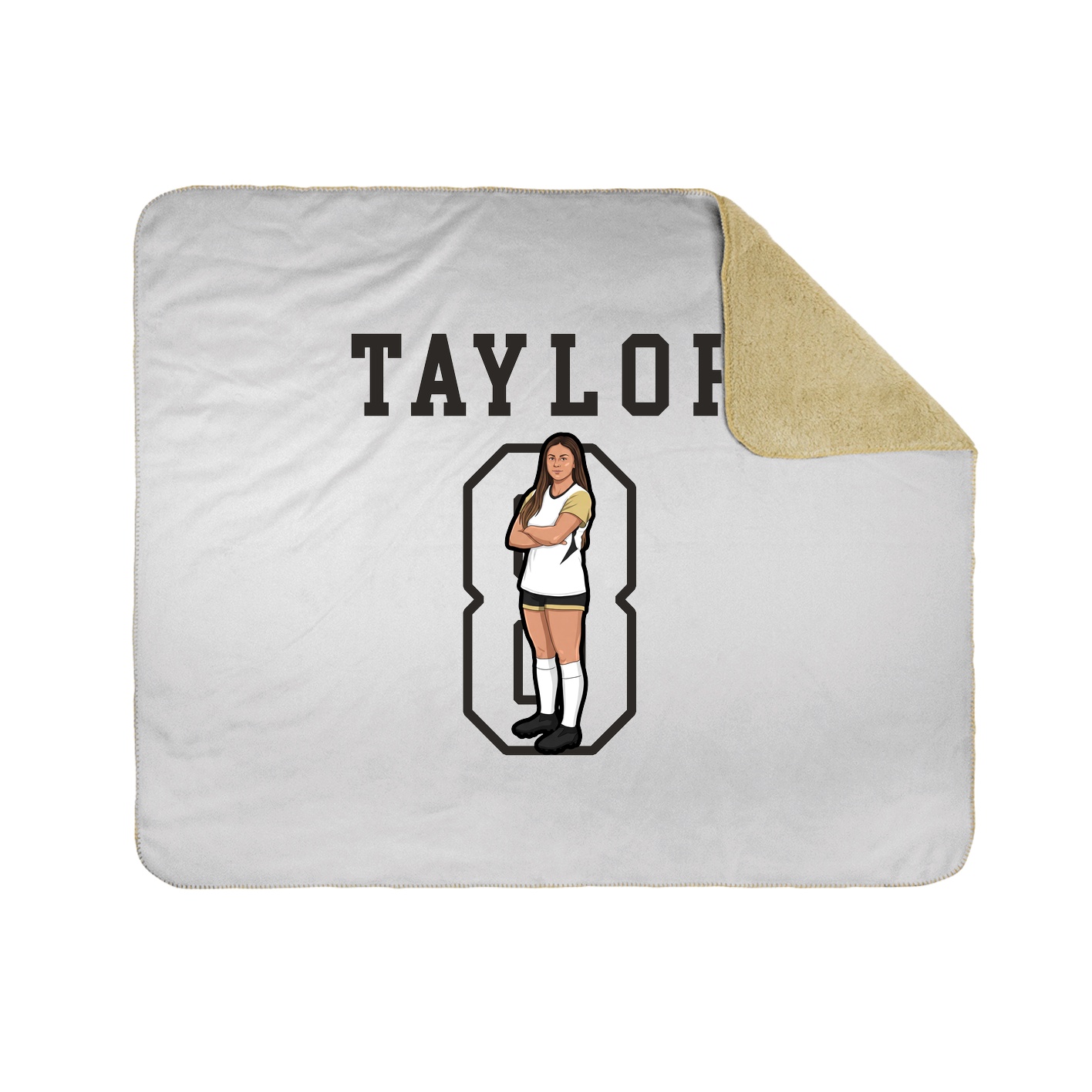 Throw Blanket — Shirsey in White