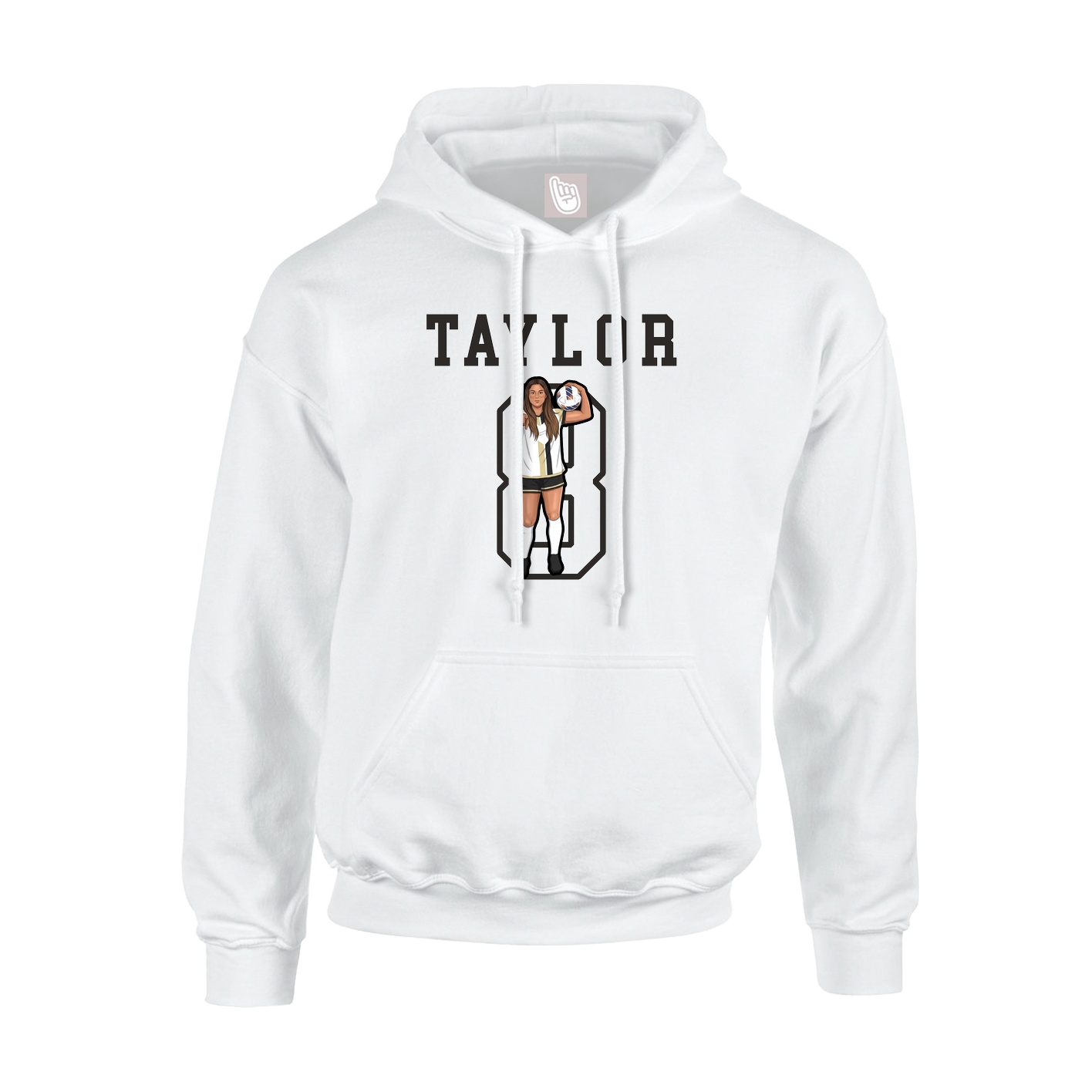 Hoodie — Shirsey in White
