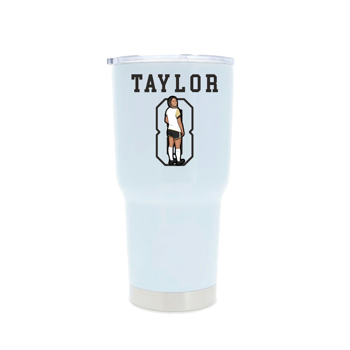 30oz Stainless Steel Tumbler — Shirsey in White