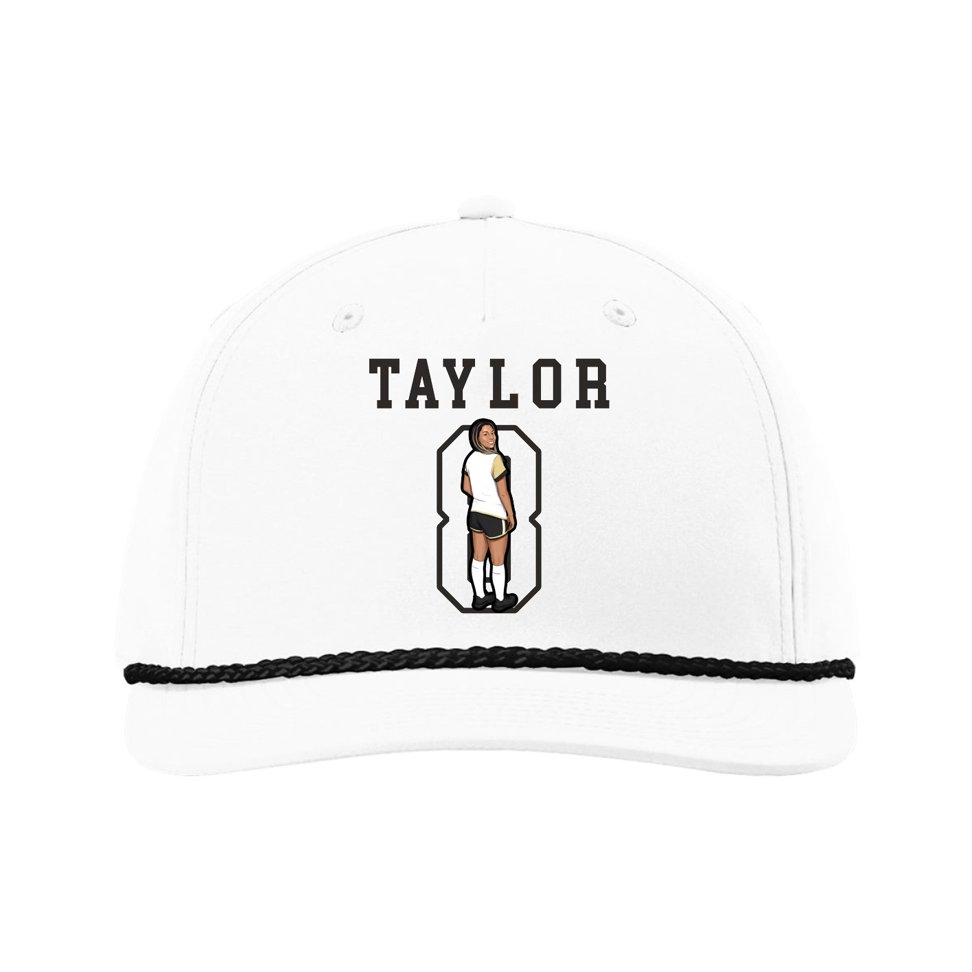 Five-Panel Classic Rope Cap — Shirsey in White