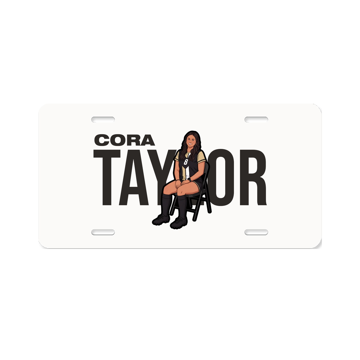 License Plate — Player Name in Classic