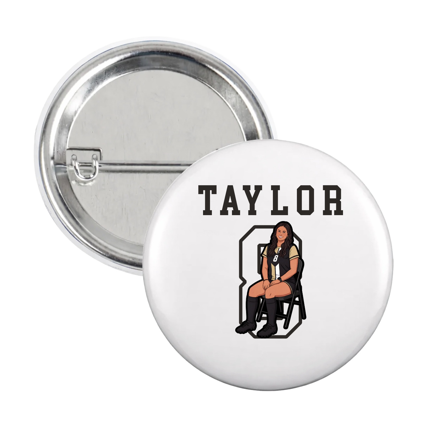 Game Day Button — Shirsey in White