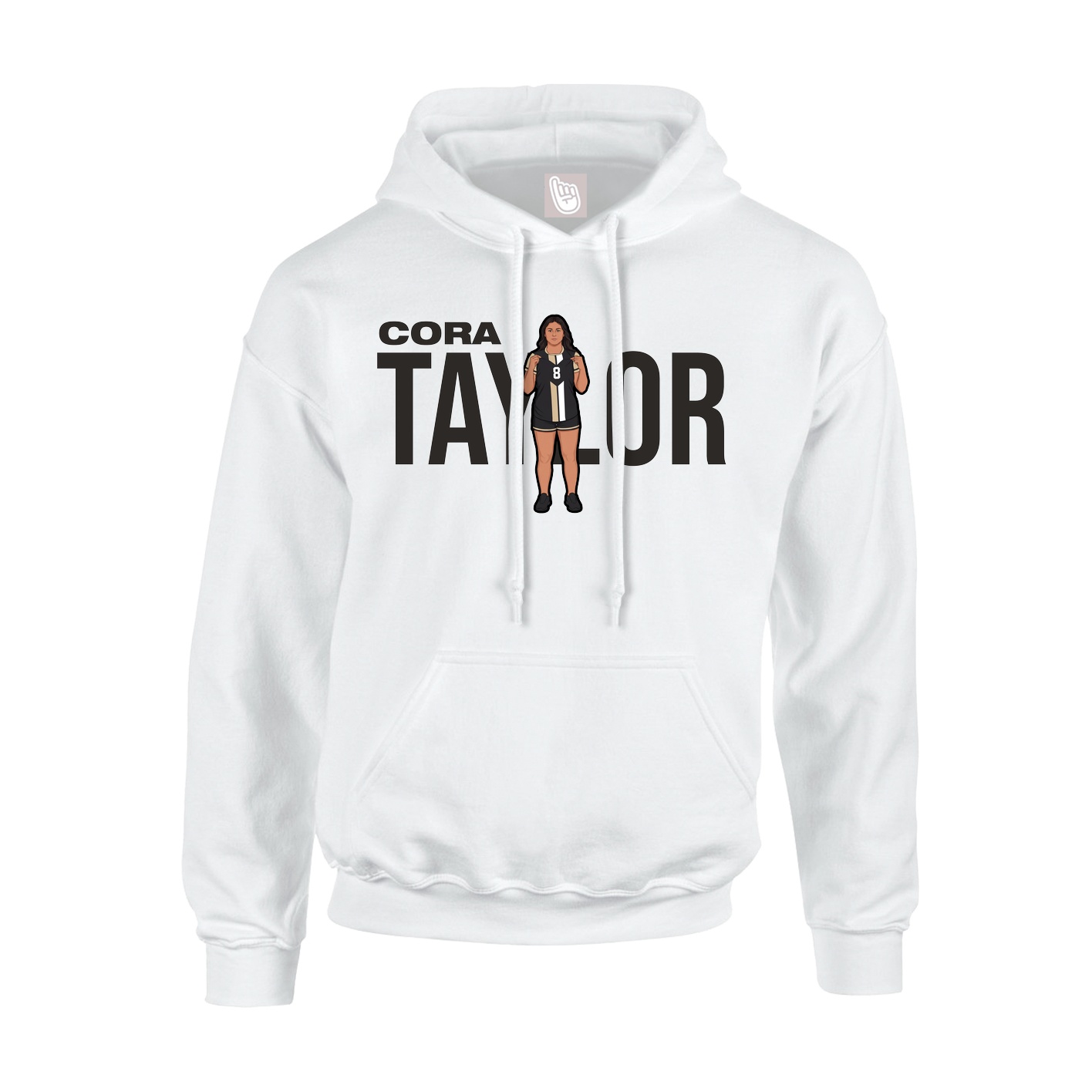 Hoodie — Player Name in White
