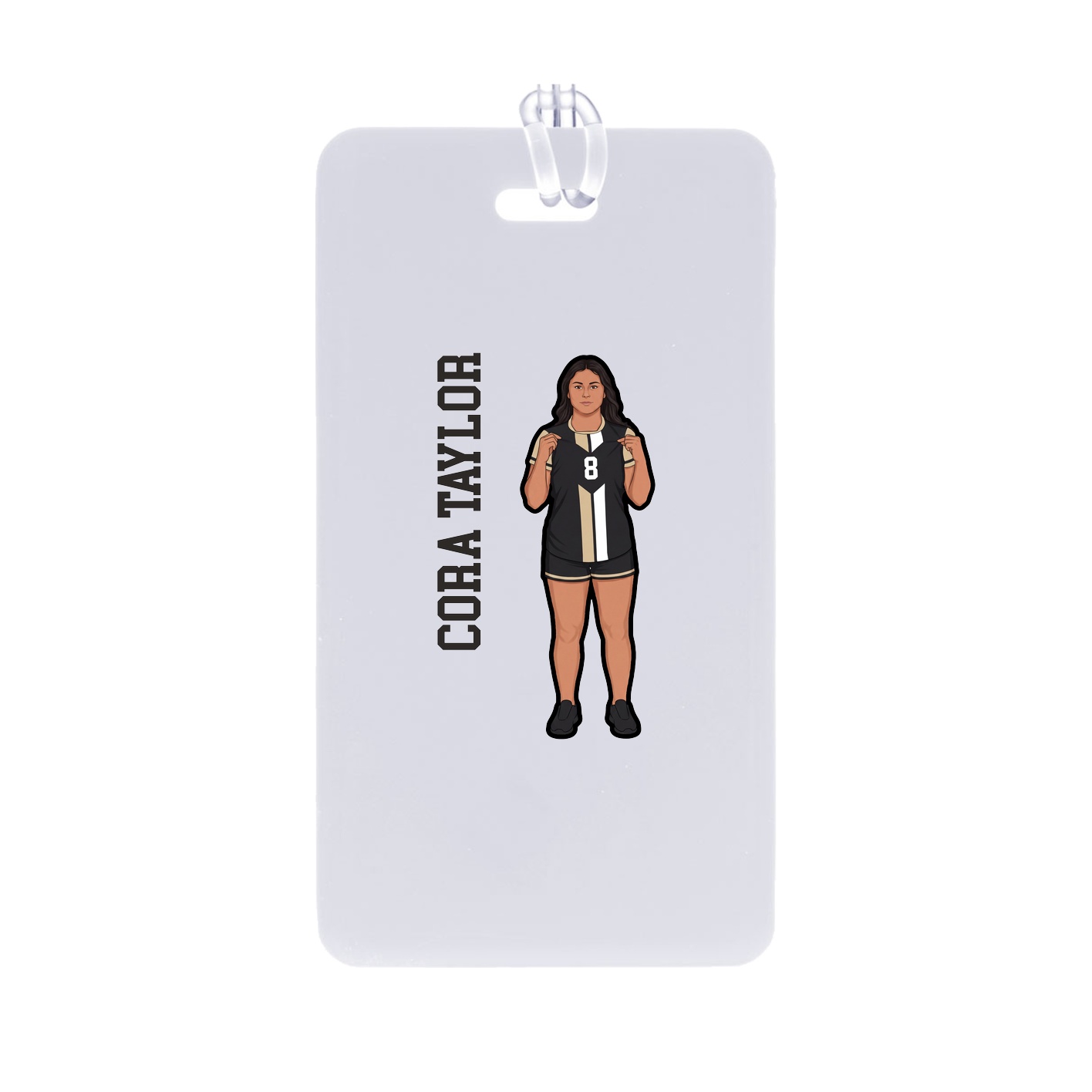 Bag Tag — Name Vertical in Classic